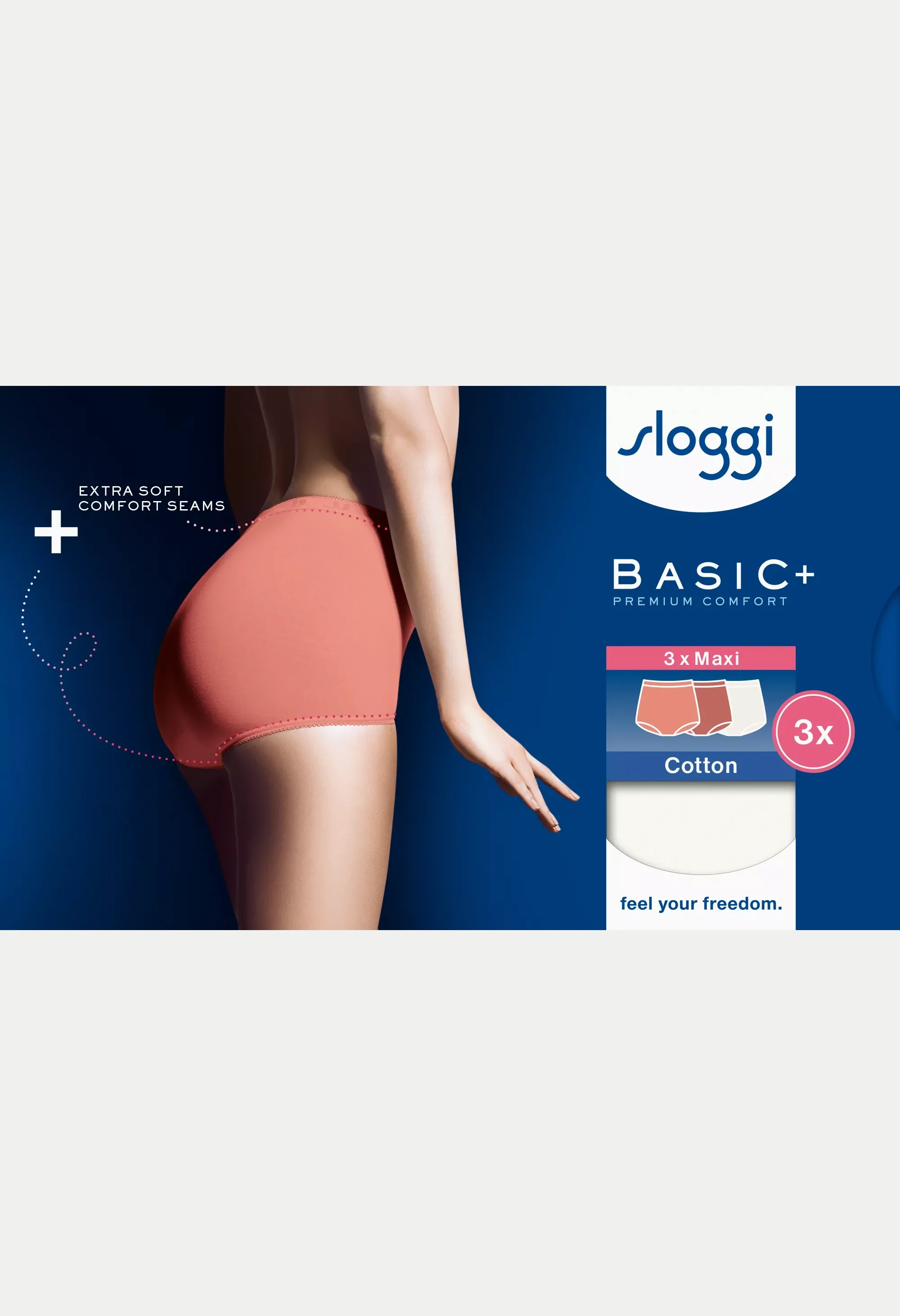 Sloggi Basic Maxi 3 Pack Cotton Briefs - Image 4