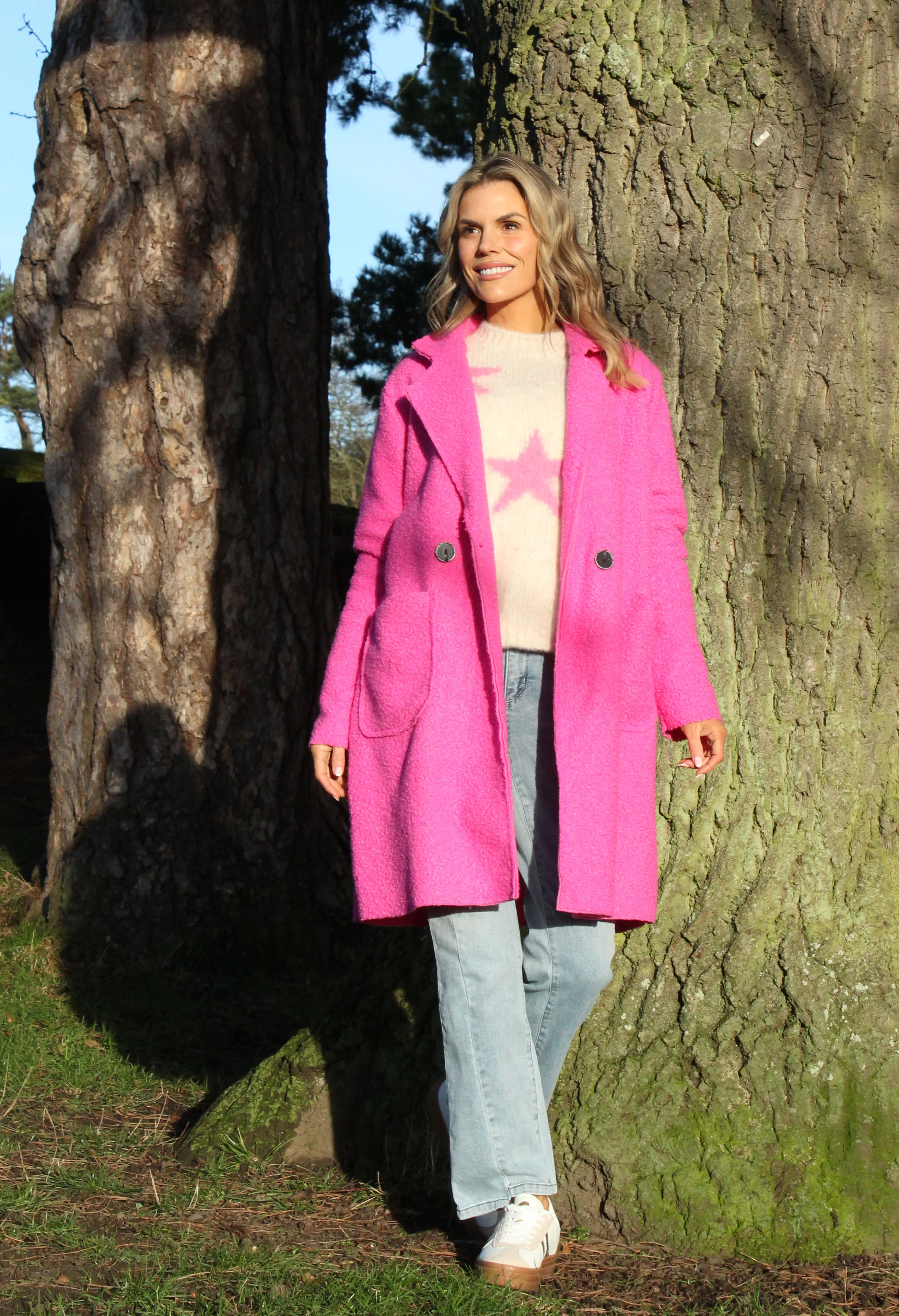 Soft Boucle Trench Coat - Image 6