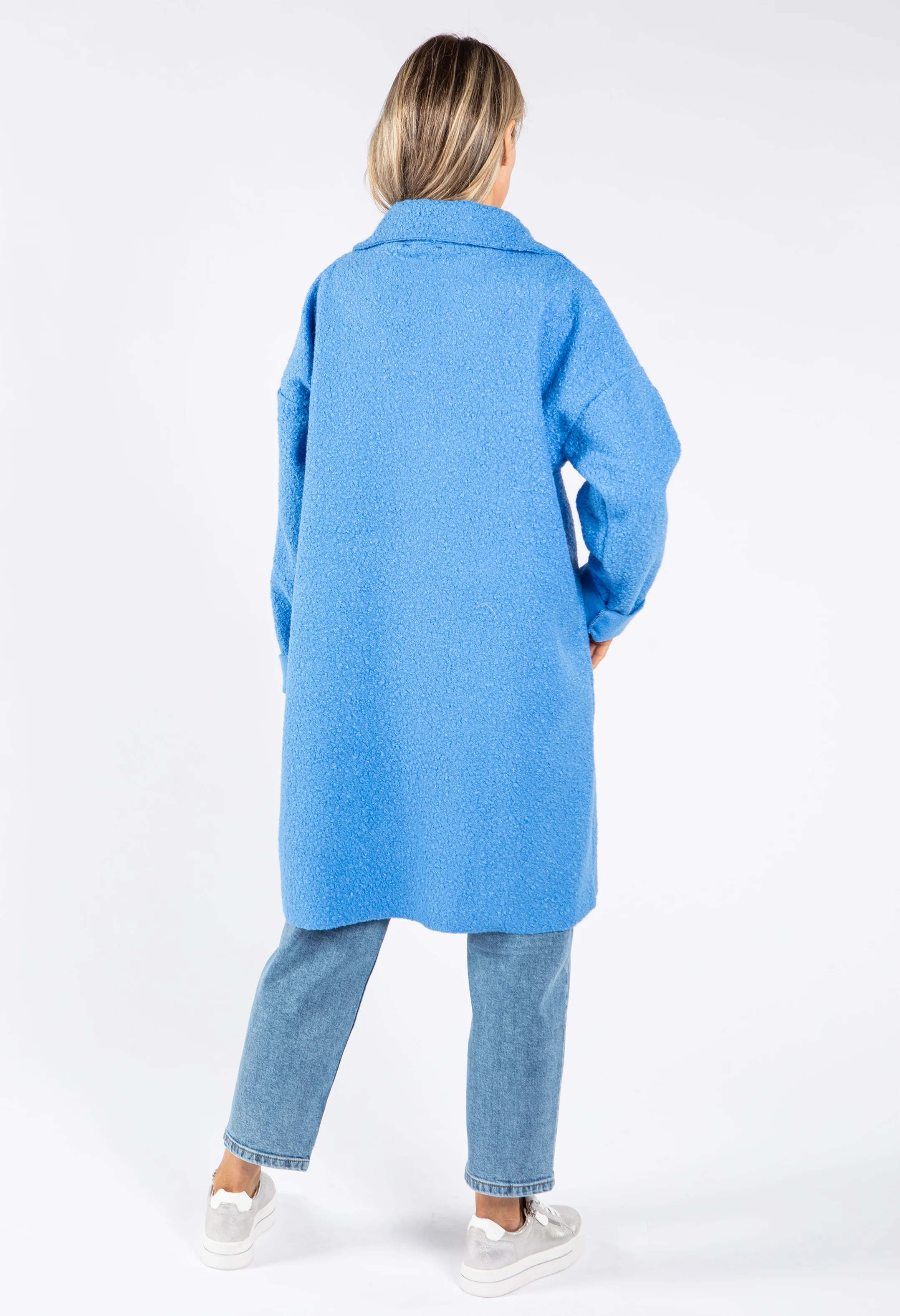 Soft Boucle Zip Up Coatigan - Image 8