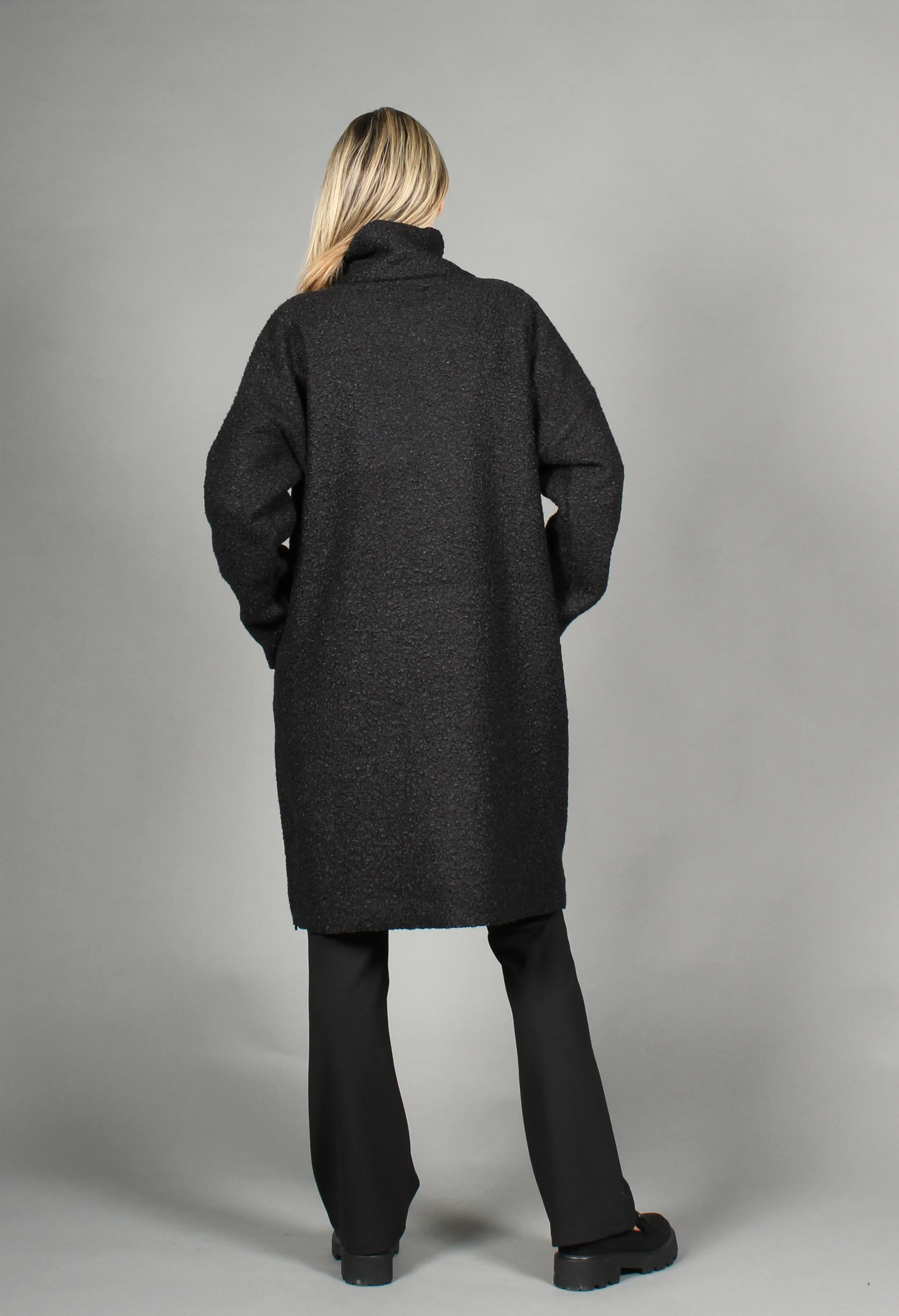 Soft Boucle Zip Up Coatigan - Image 14