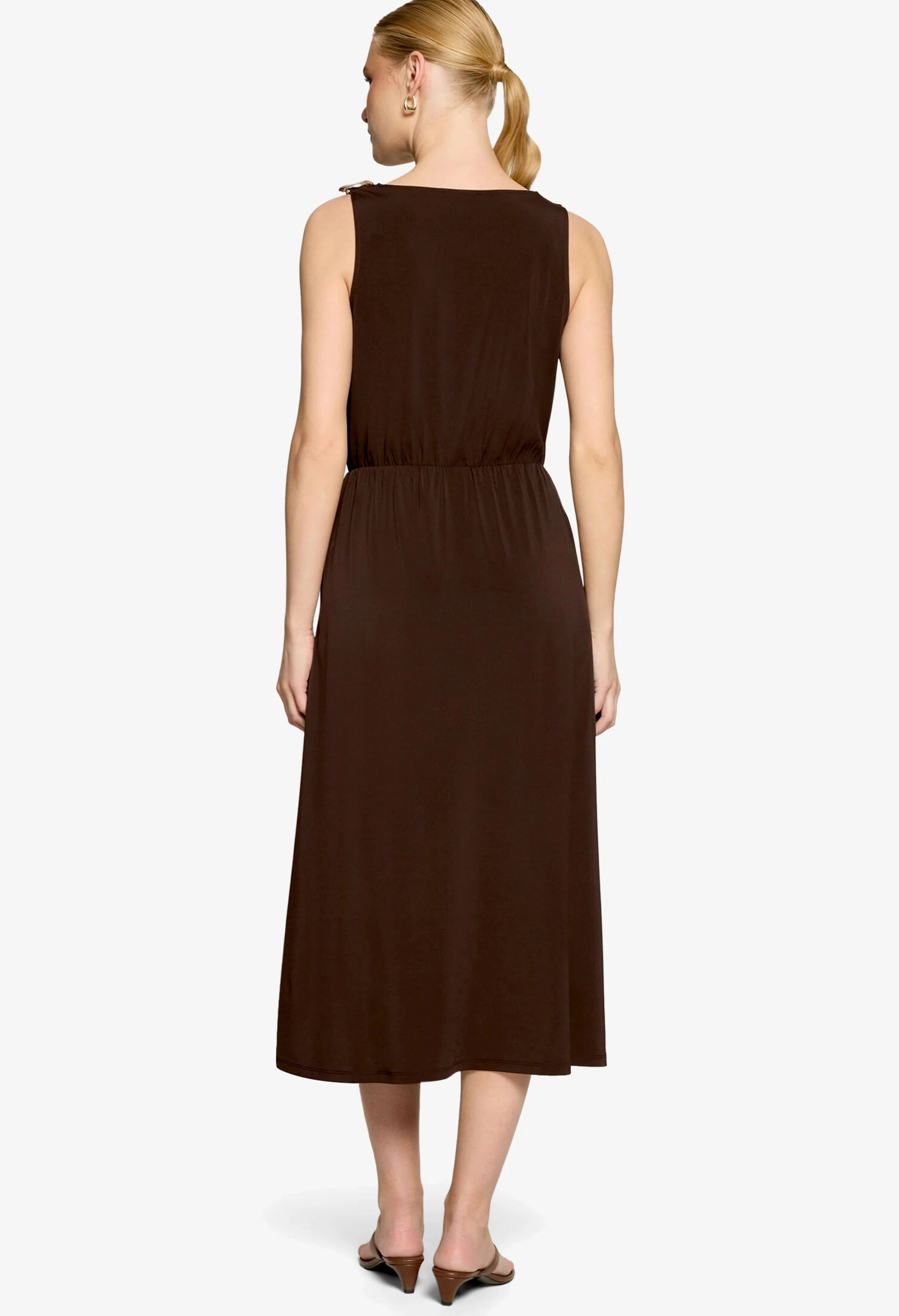 Soft Cowl Neck Midi Dress - Image 4