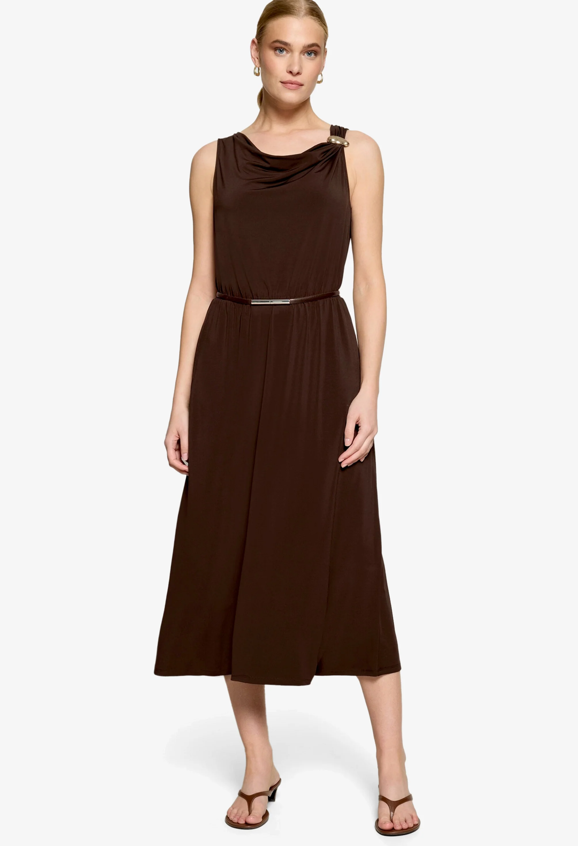 Soft Cowl Neck Midi Dress - Image 5