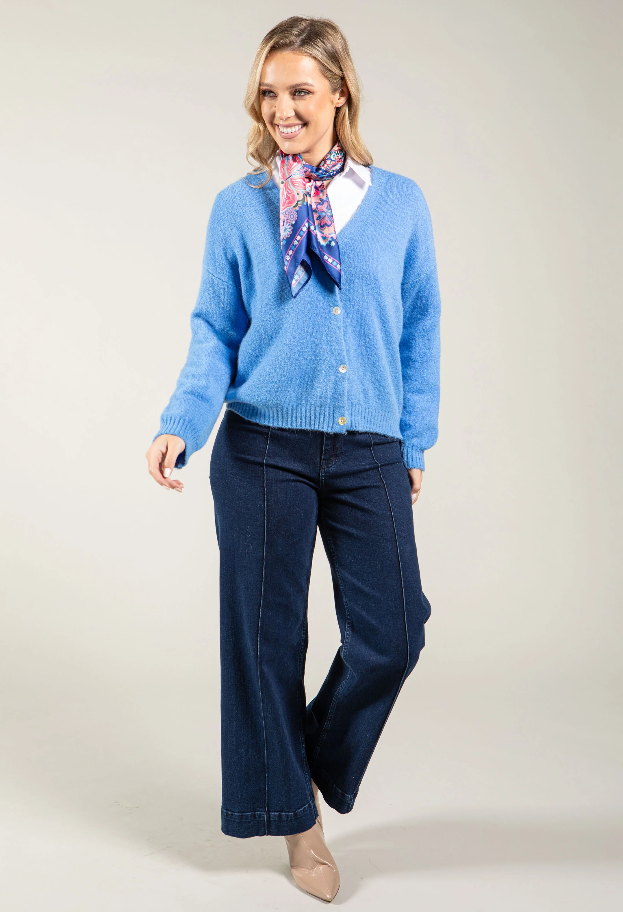 Soft Touch V-Neck Cardigan - Image 9