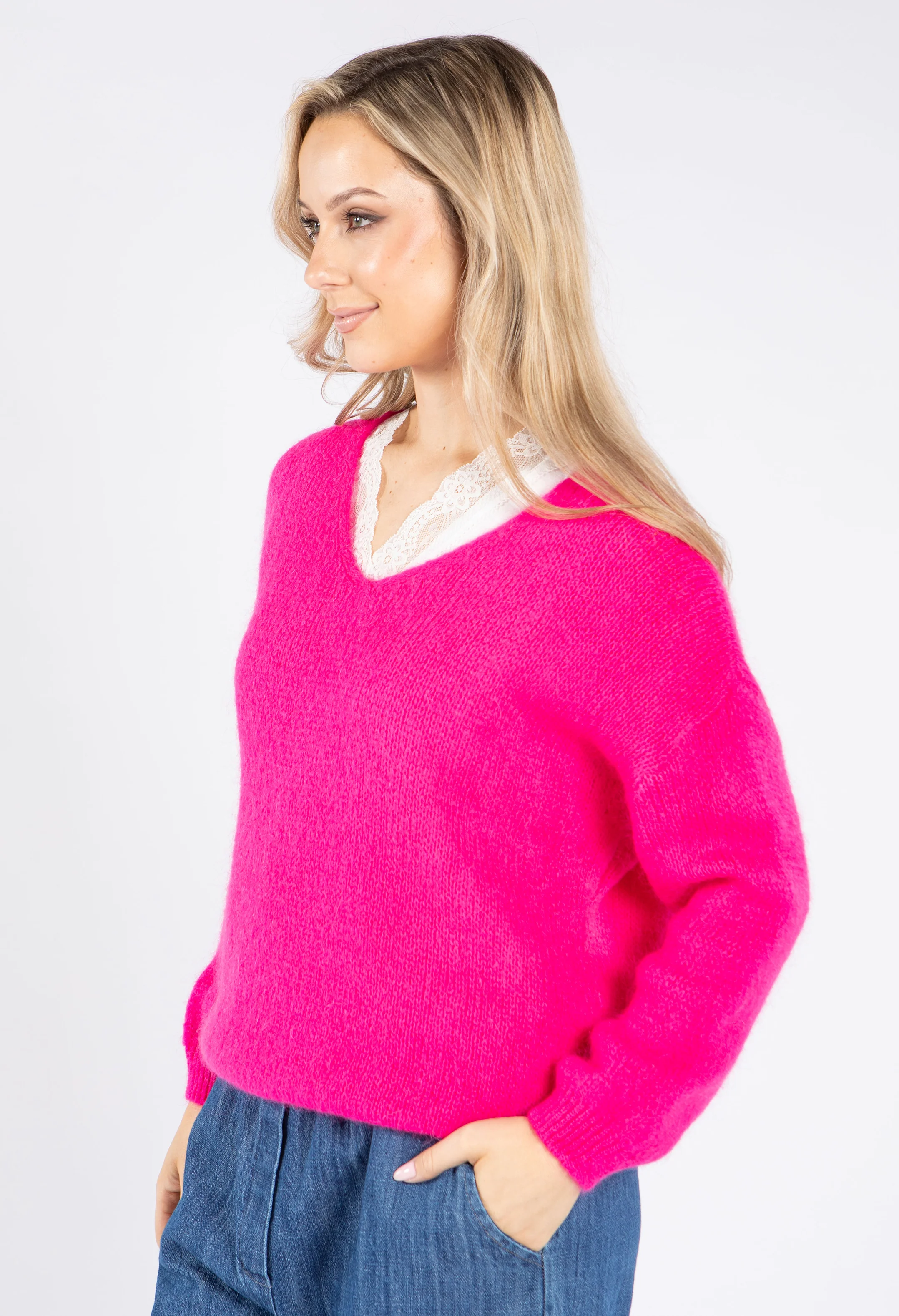 Soft Touch V Neck Knit Pullover - Image 6