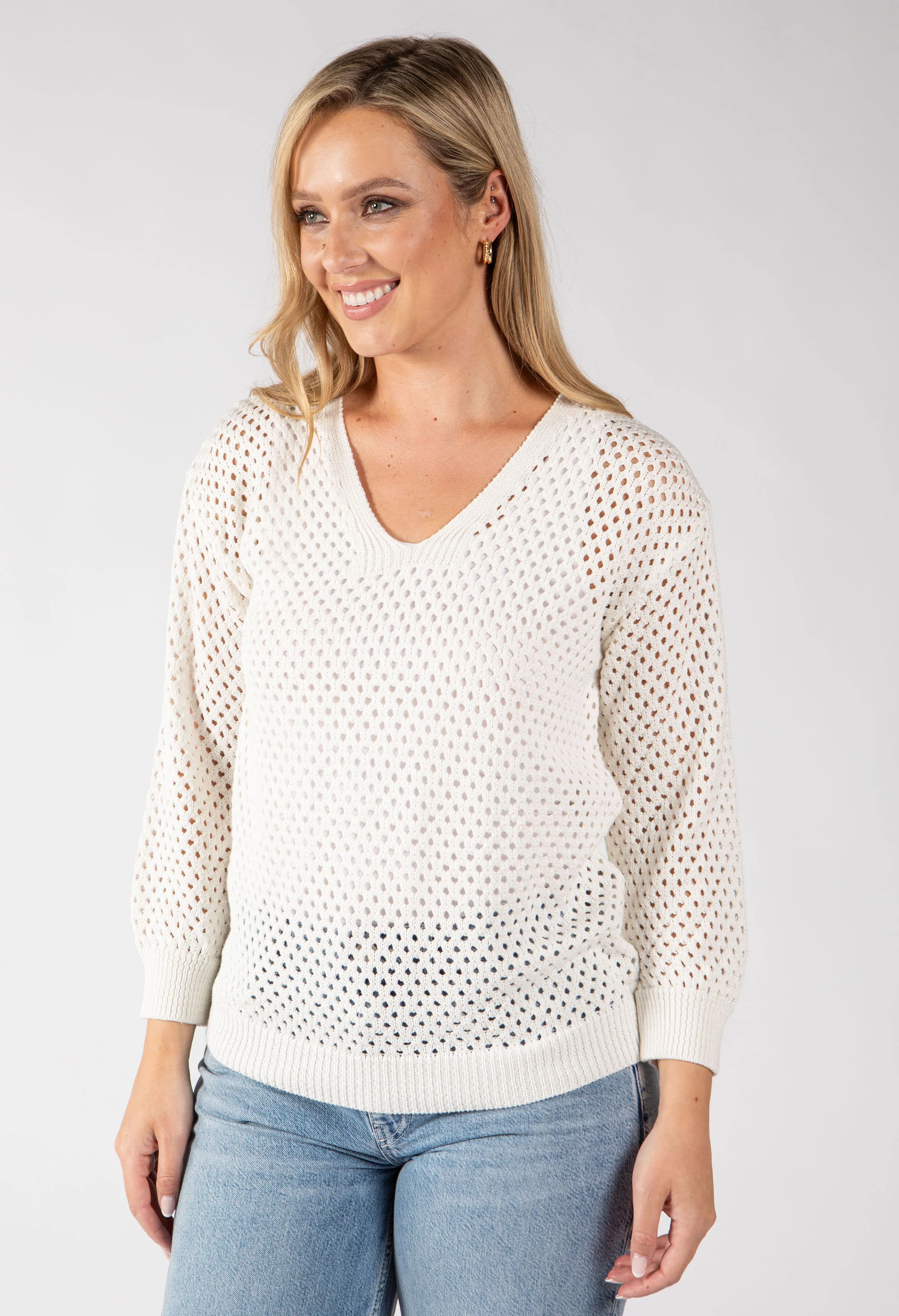 Solene Crochet Knit Jumper - Image 2