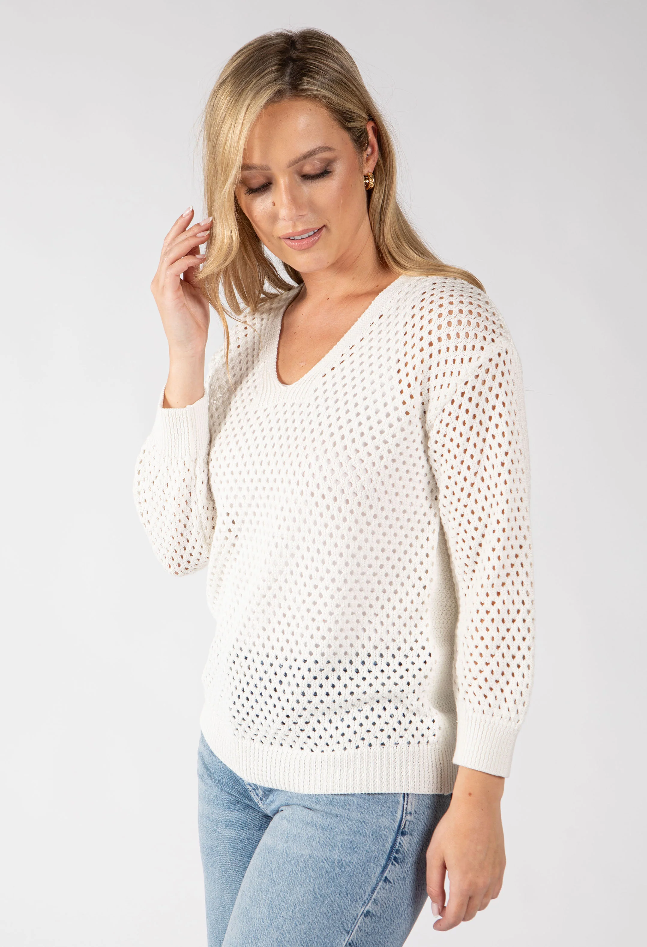 Solene Crochet Knit Jumper - Image 3
