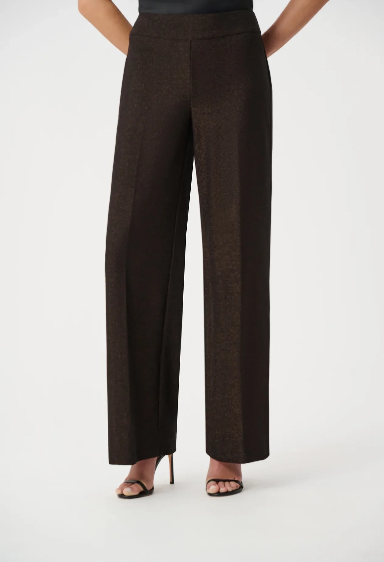 Sparkle Knit Wide Leg Trousers - Image 2