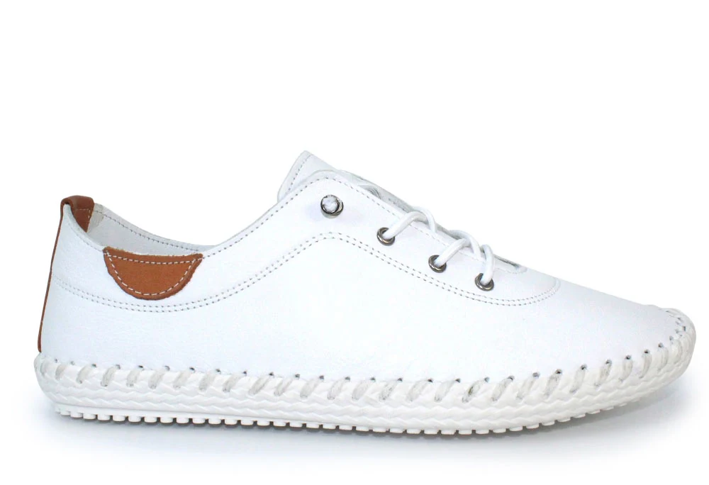 St Ives Leather Plimsoll - Image 10
