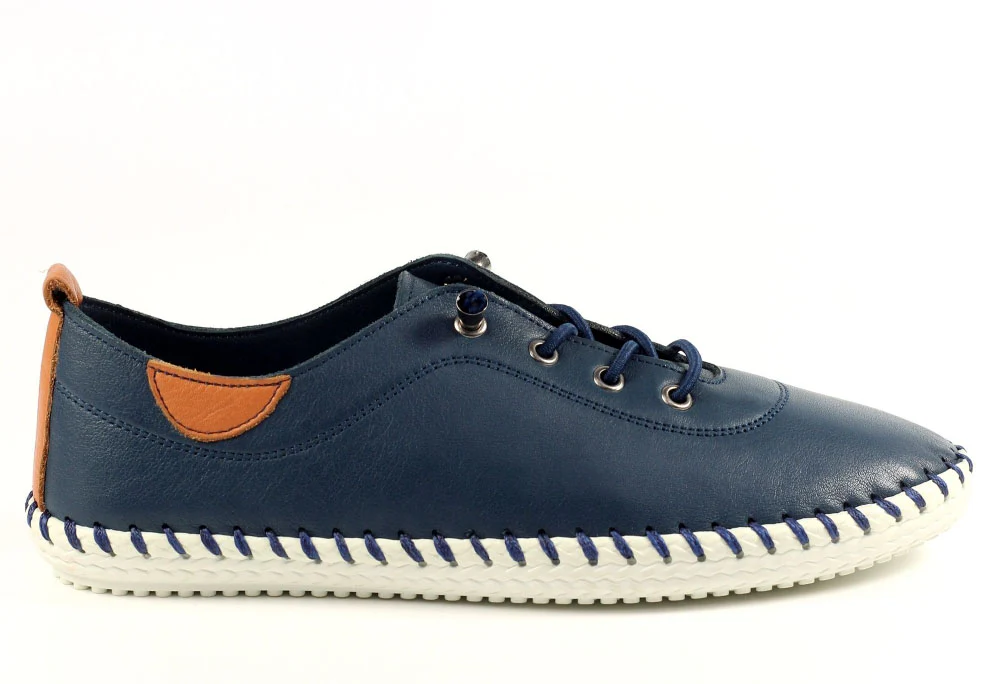 St Ives Leather Plimsoll - Image 14