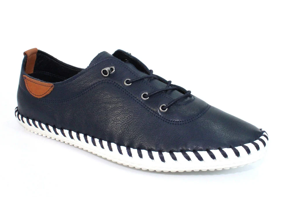 St Ives Leather Plimsoll - Image 15