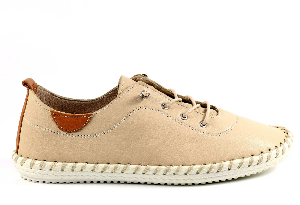 St Ives Leather Plimsoll - Image 2