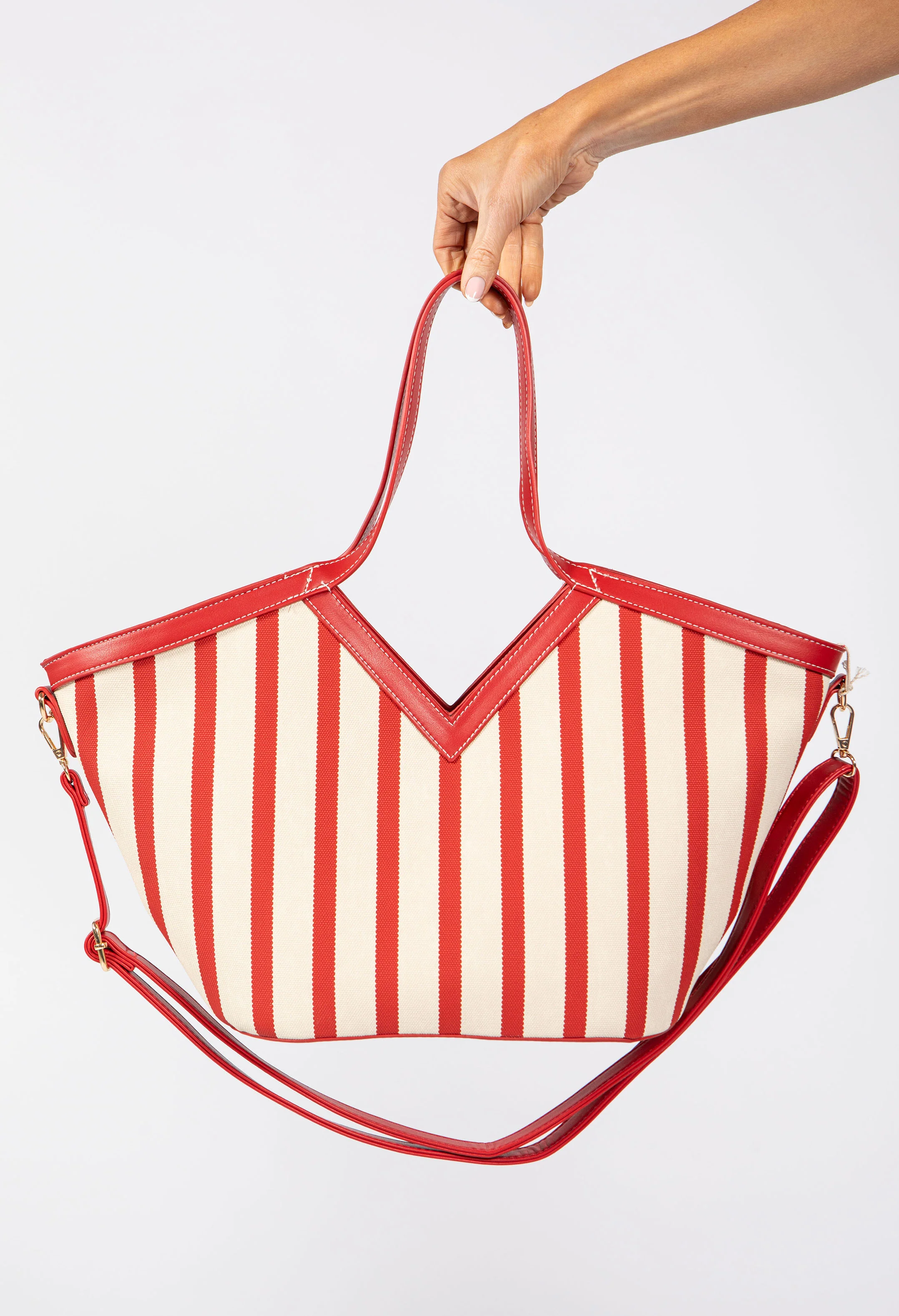 Striped Beach Tote Bag - Image 12