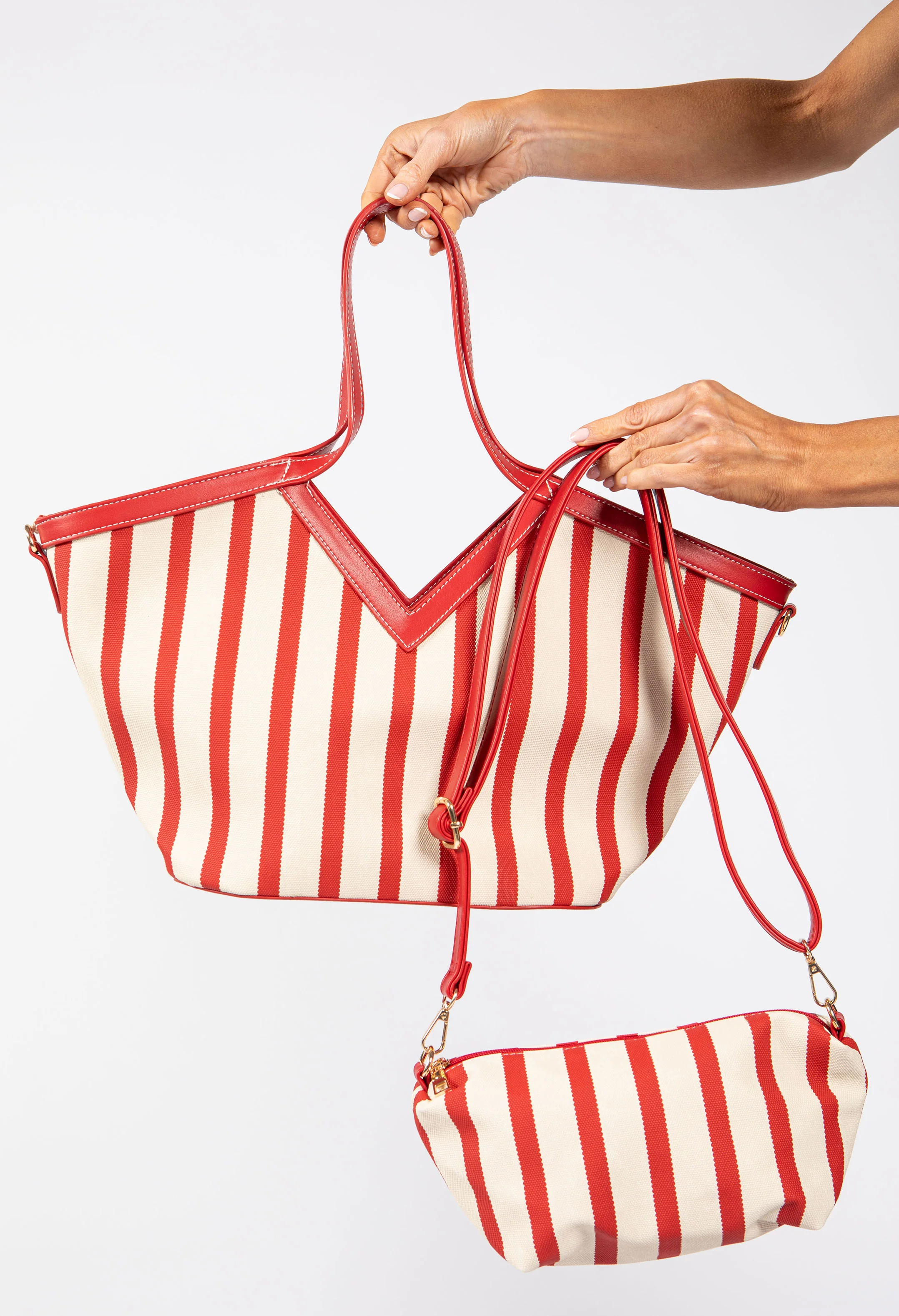 Striped Beach Tote Bag - Image 13