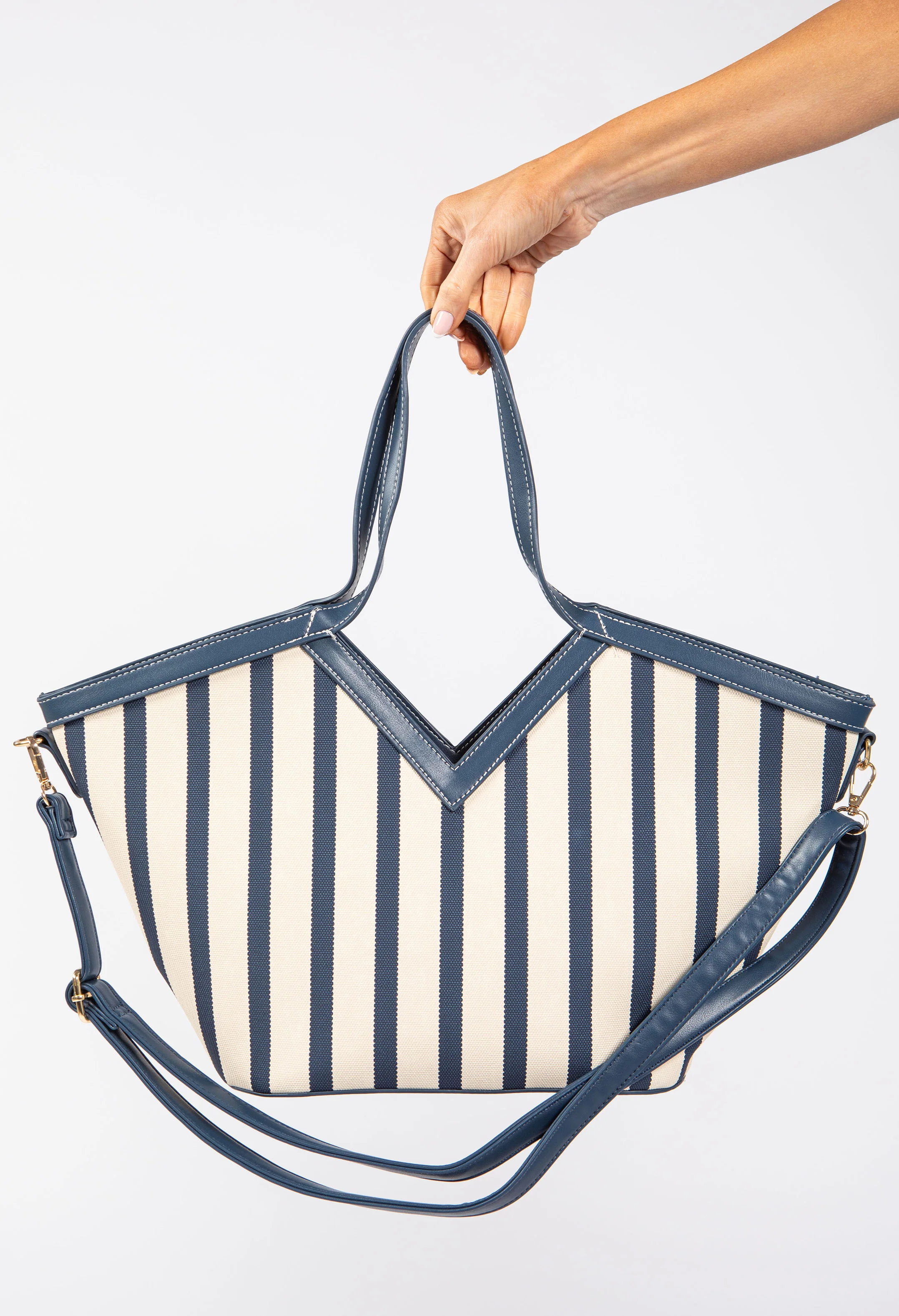 Striped Beach Tote Bag - Image 7