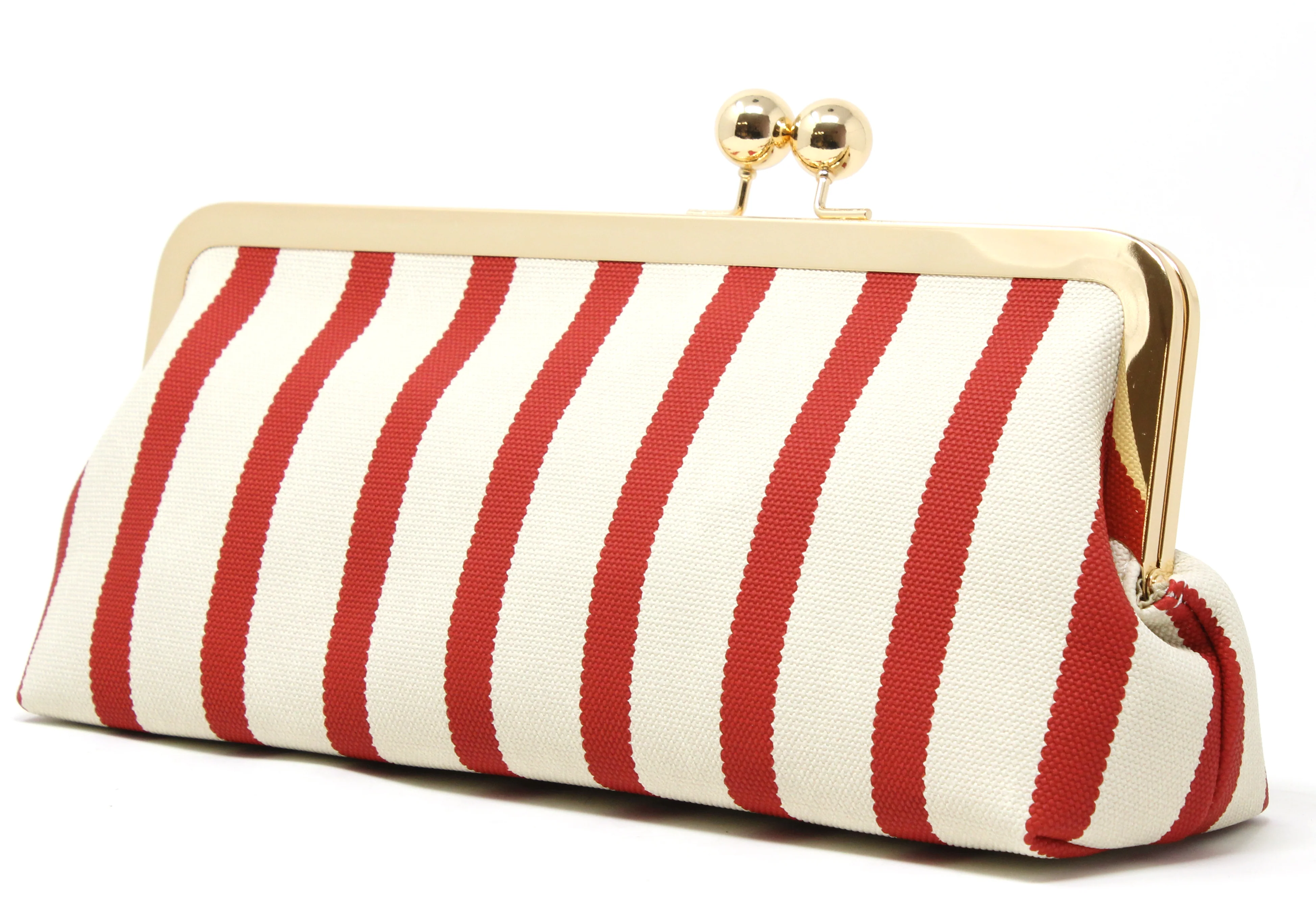 Striped Canvas Clutch Bag - Image 14