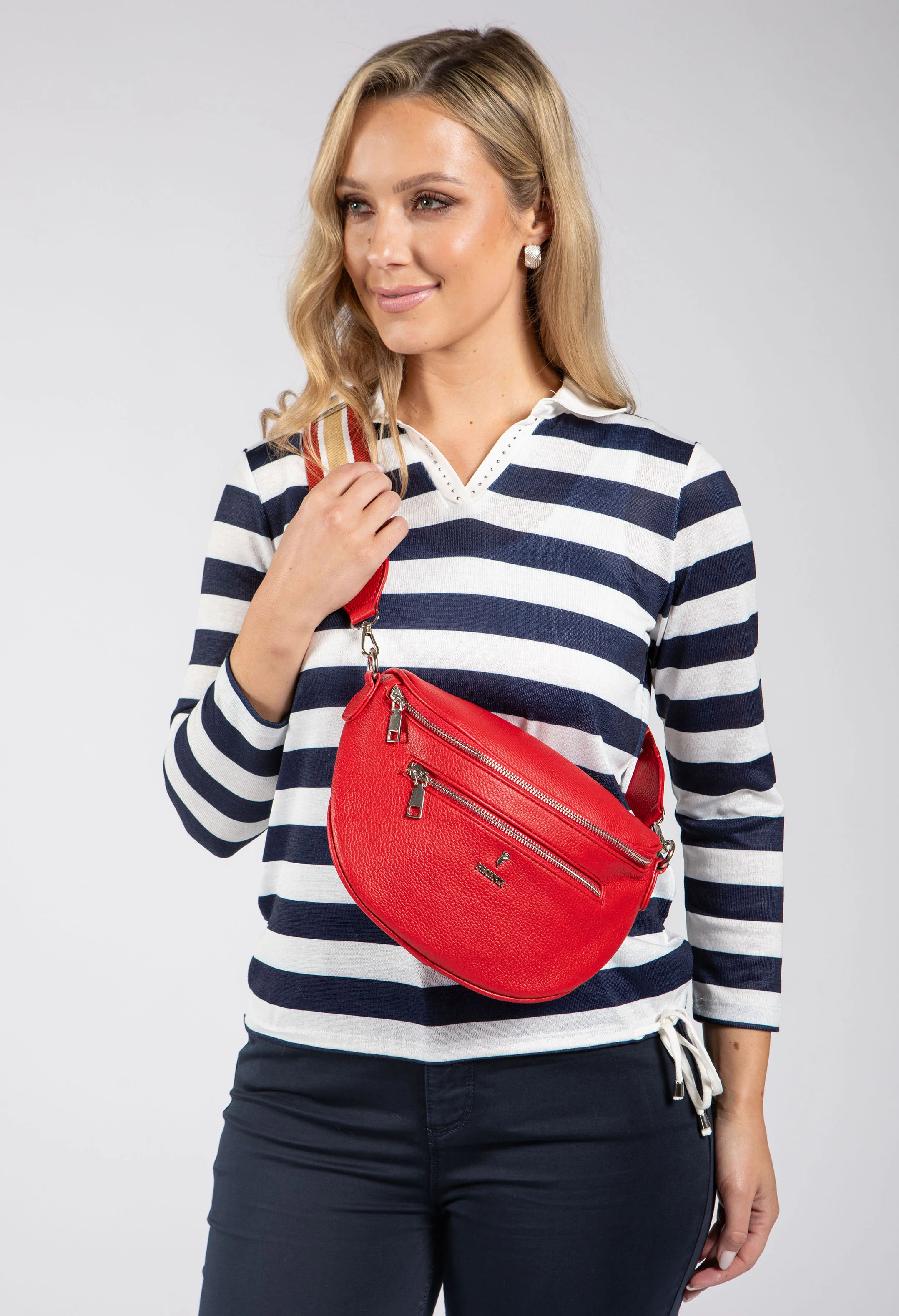 Striped Crossbody Bag - Image 16