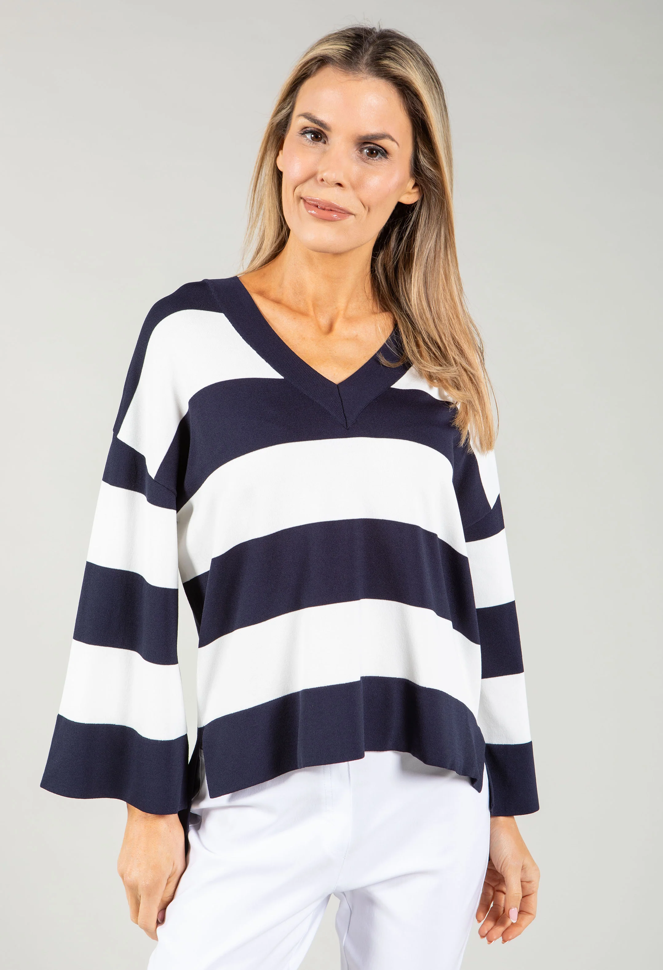 Striped Fine Knit Jumper