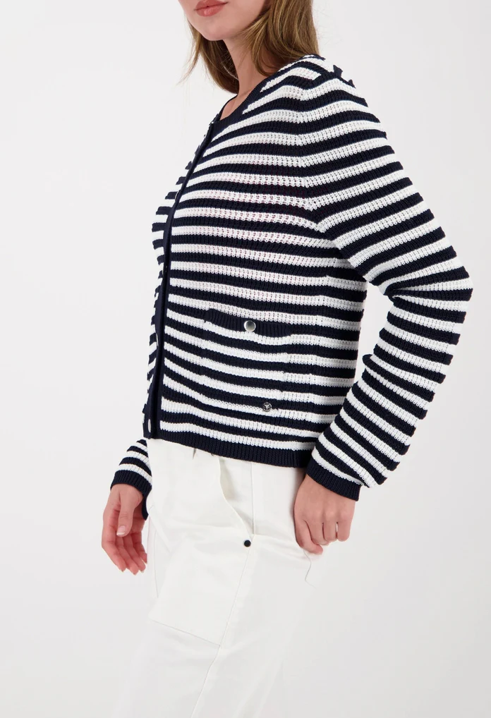 Striped Knit Cardigan - Image 2