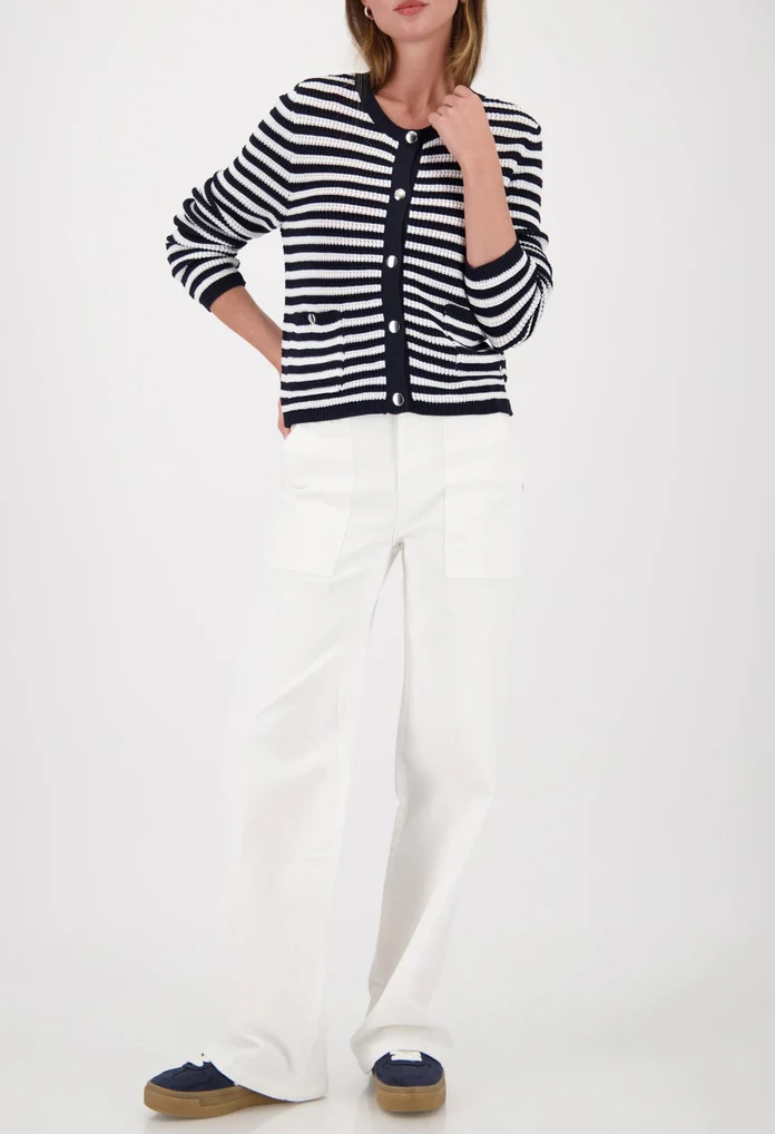 Striped Knit Cardigan - Image 5