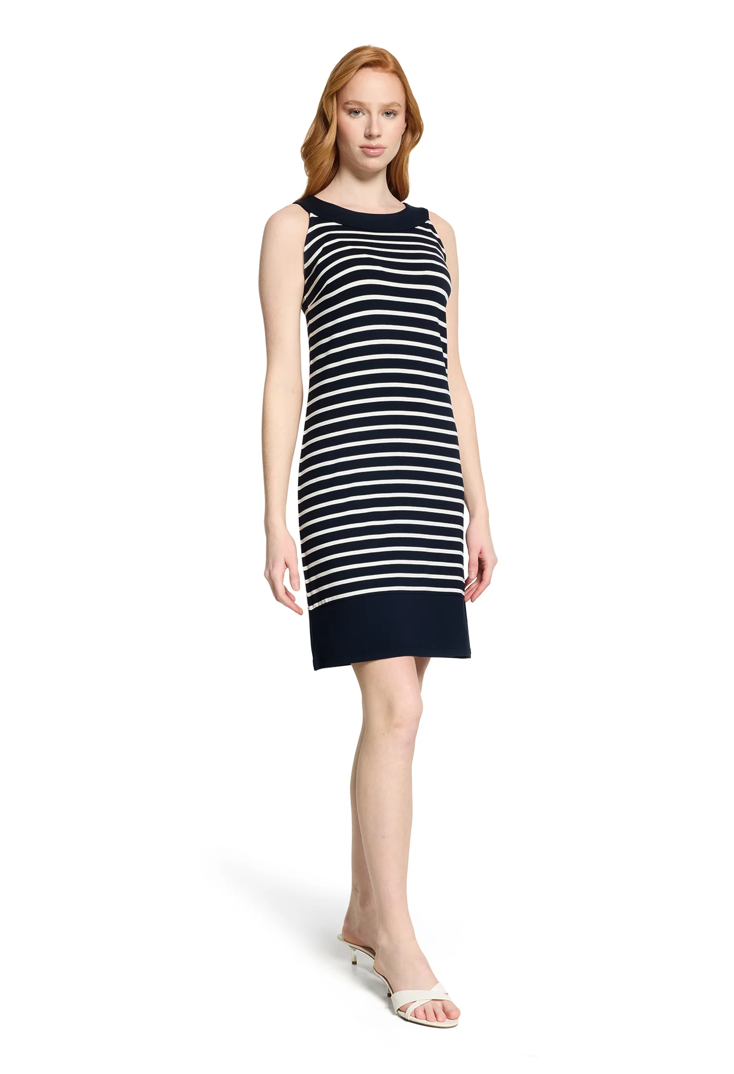 Striped Short Jersey Dress - Image 3