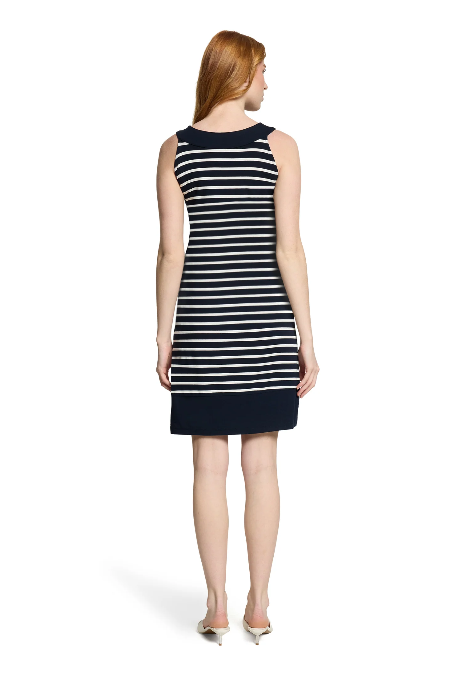 Striped Short Jersey Dress - Image 4
