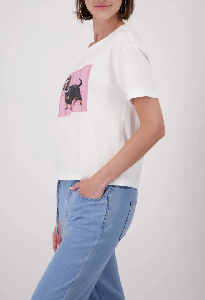 T-shirt with dachshund print - Image 4