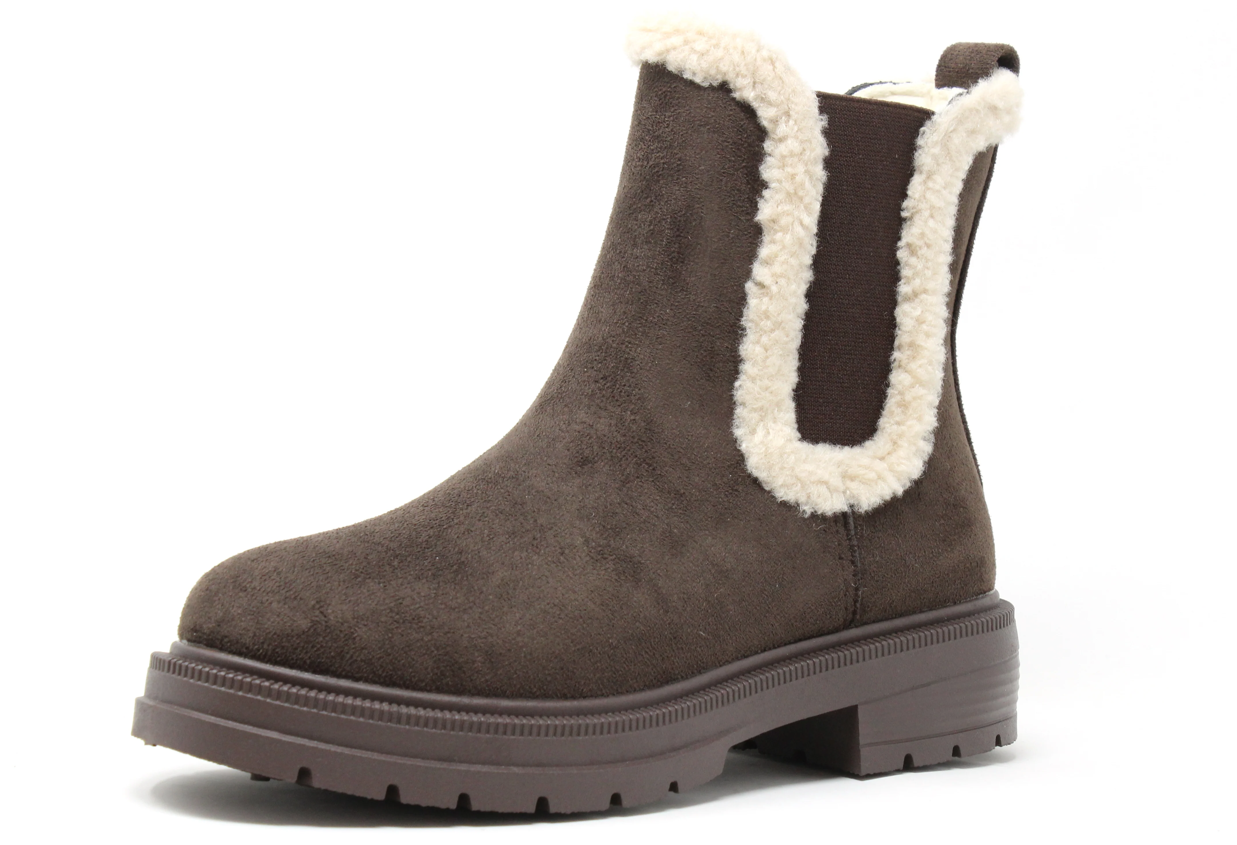 Teddy Trim Chelsea Boots