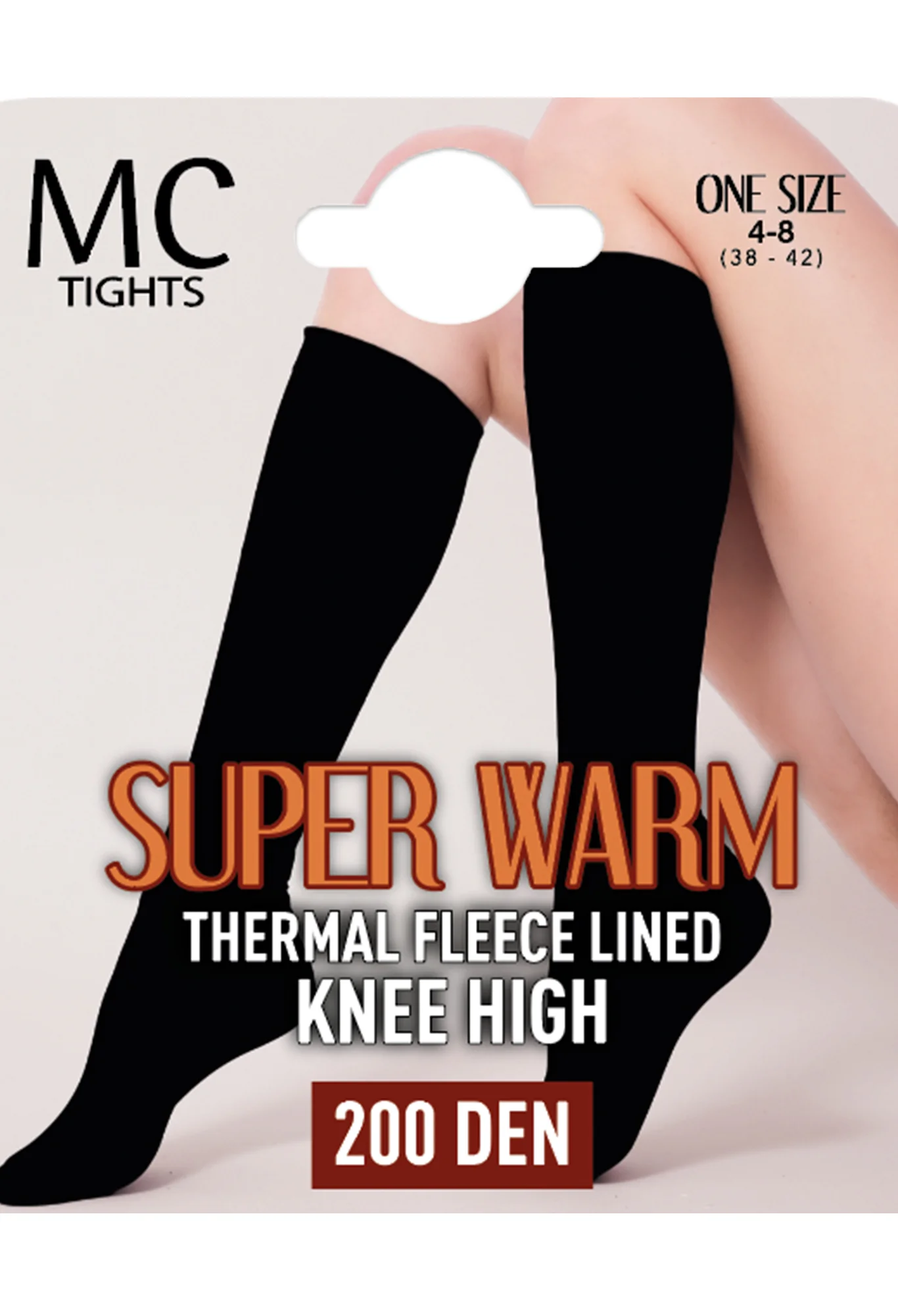 Thermal Knee High Socks In 200 Denier - Image 2
