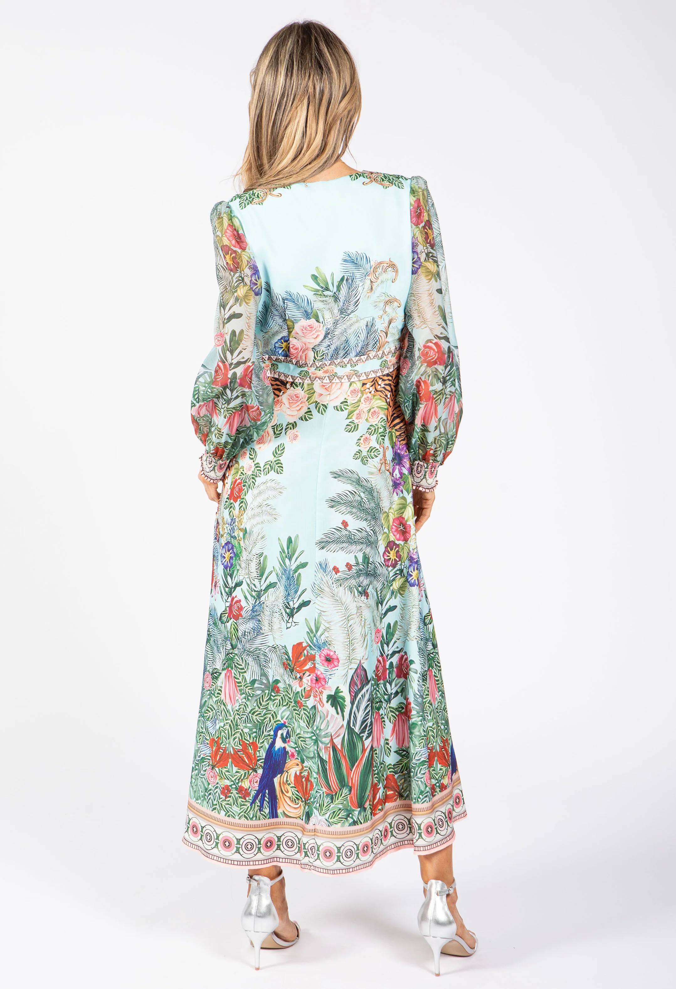 Tropical Print Midi Dress - Image 5
