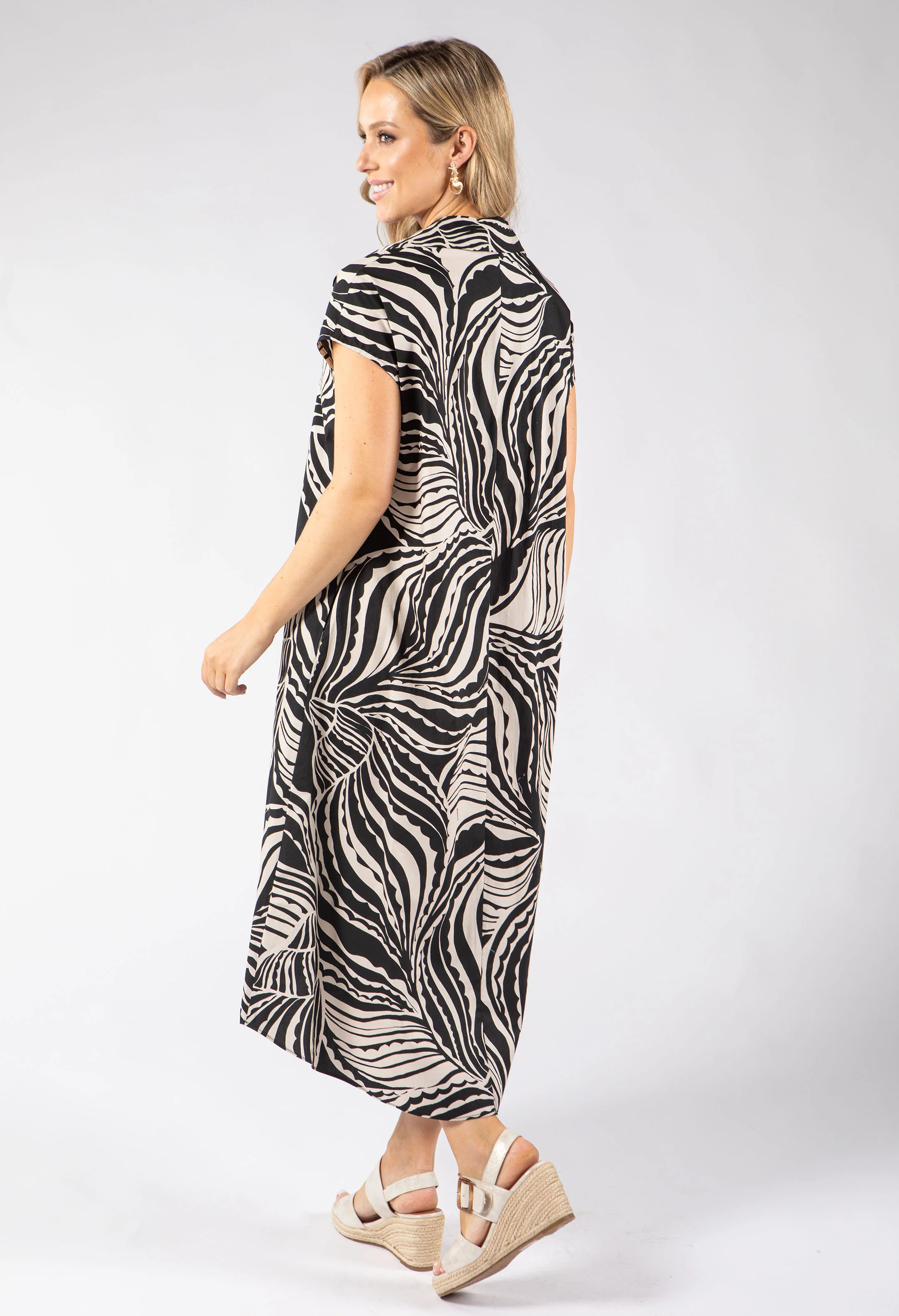 Tropical Shirt Style Dress - Image 4