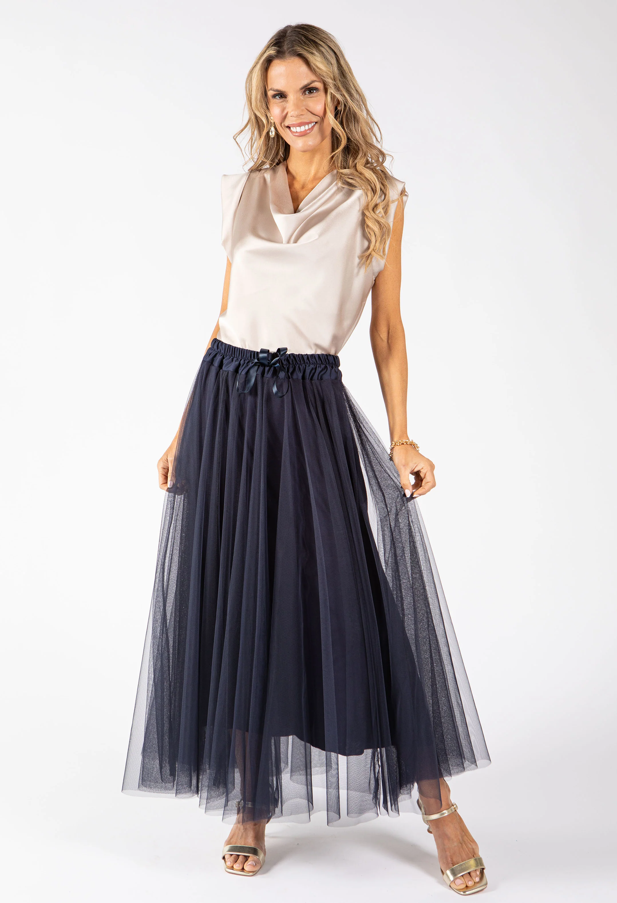 Tulle Midi Skirt - Image 15