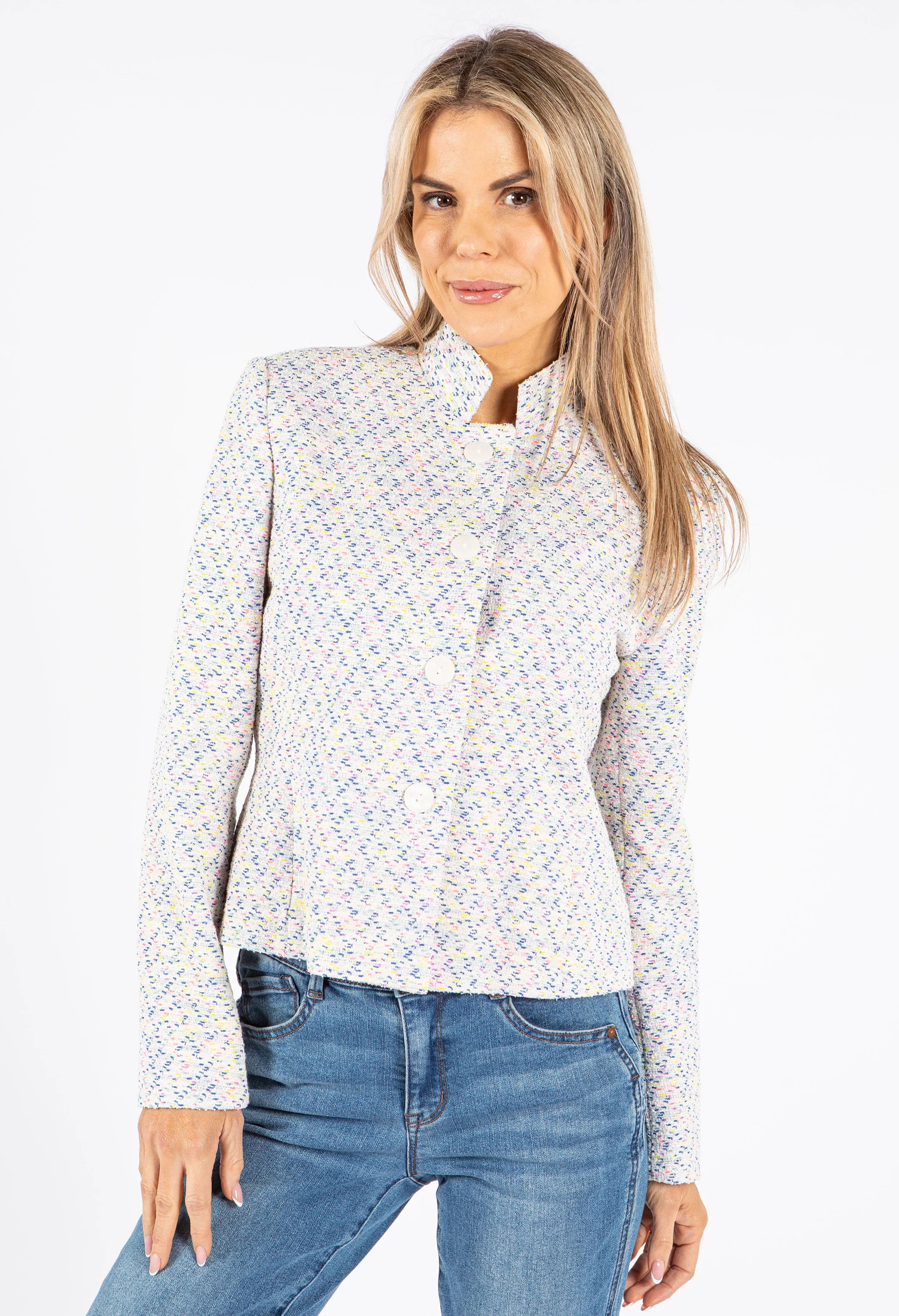 Tweed Buttoned Jacket - Image 2