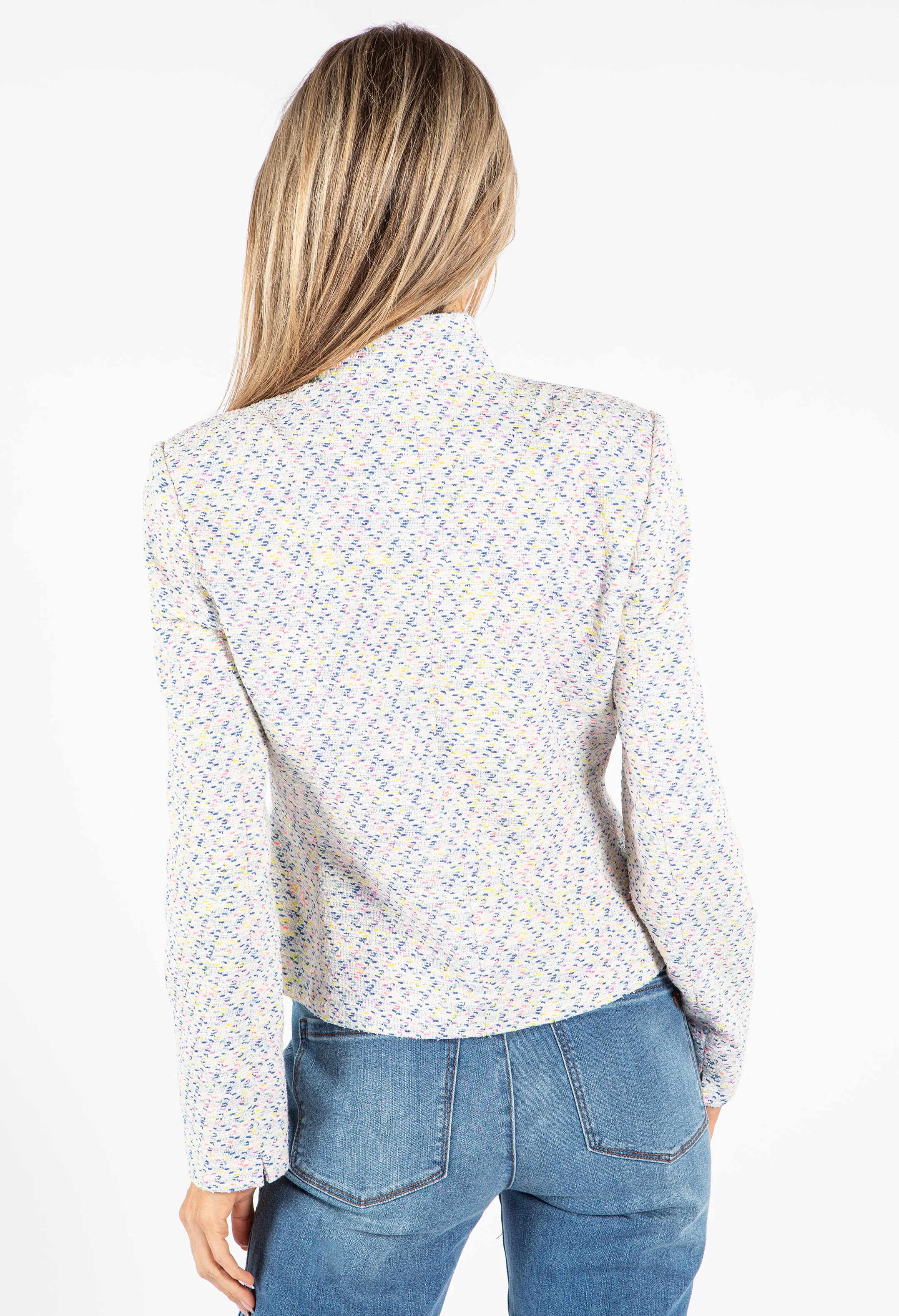 Tweed Buttoned Jacket - Image 4