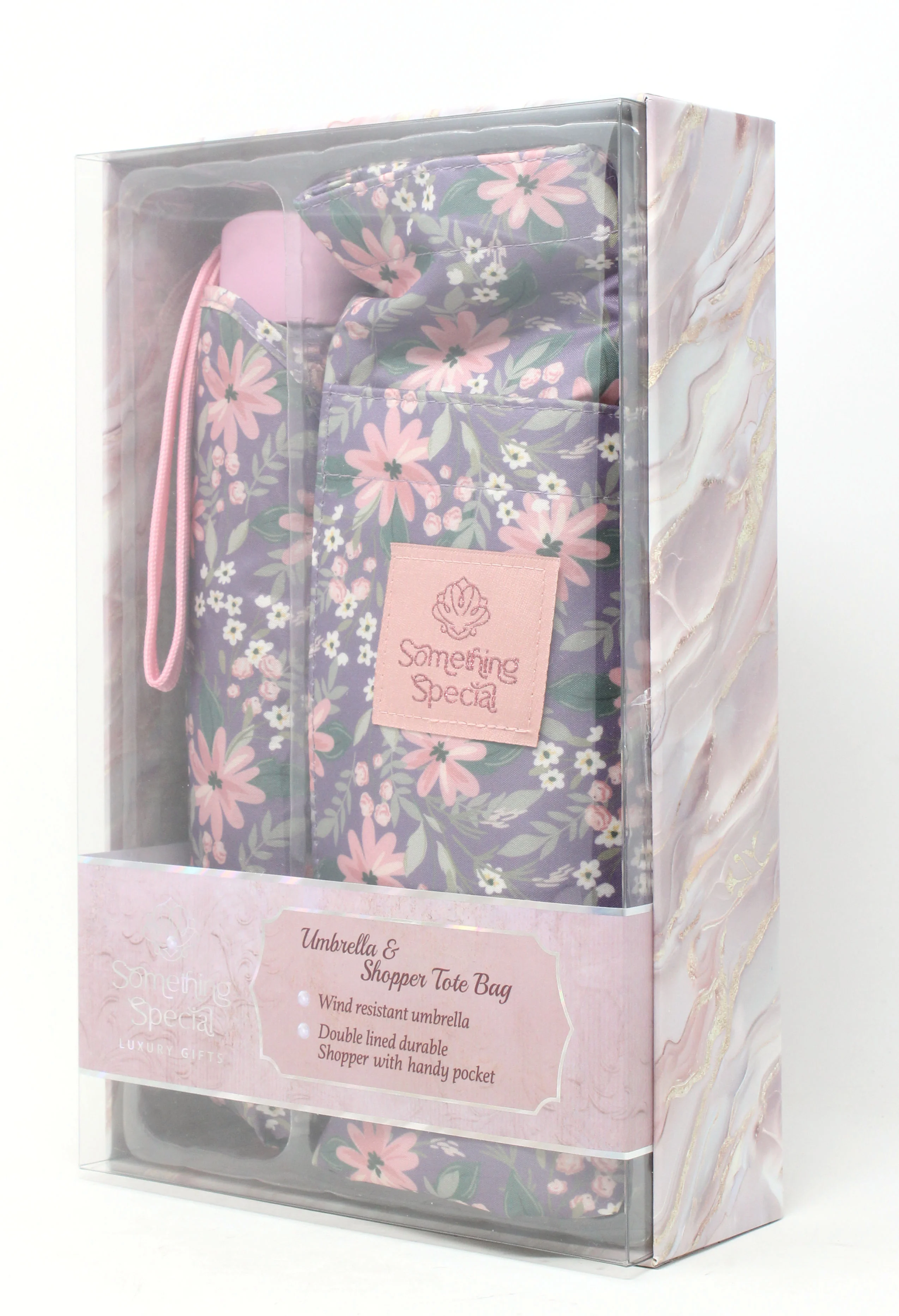 Umbrella & Shopper Tote Bag Set - Image 12