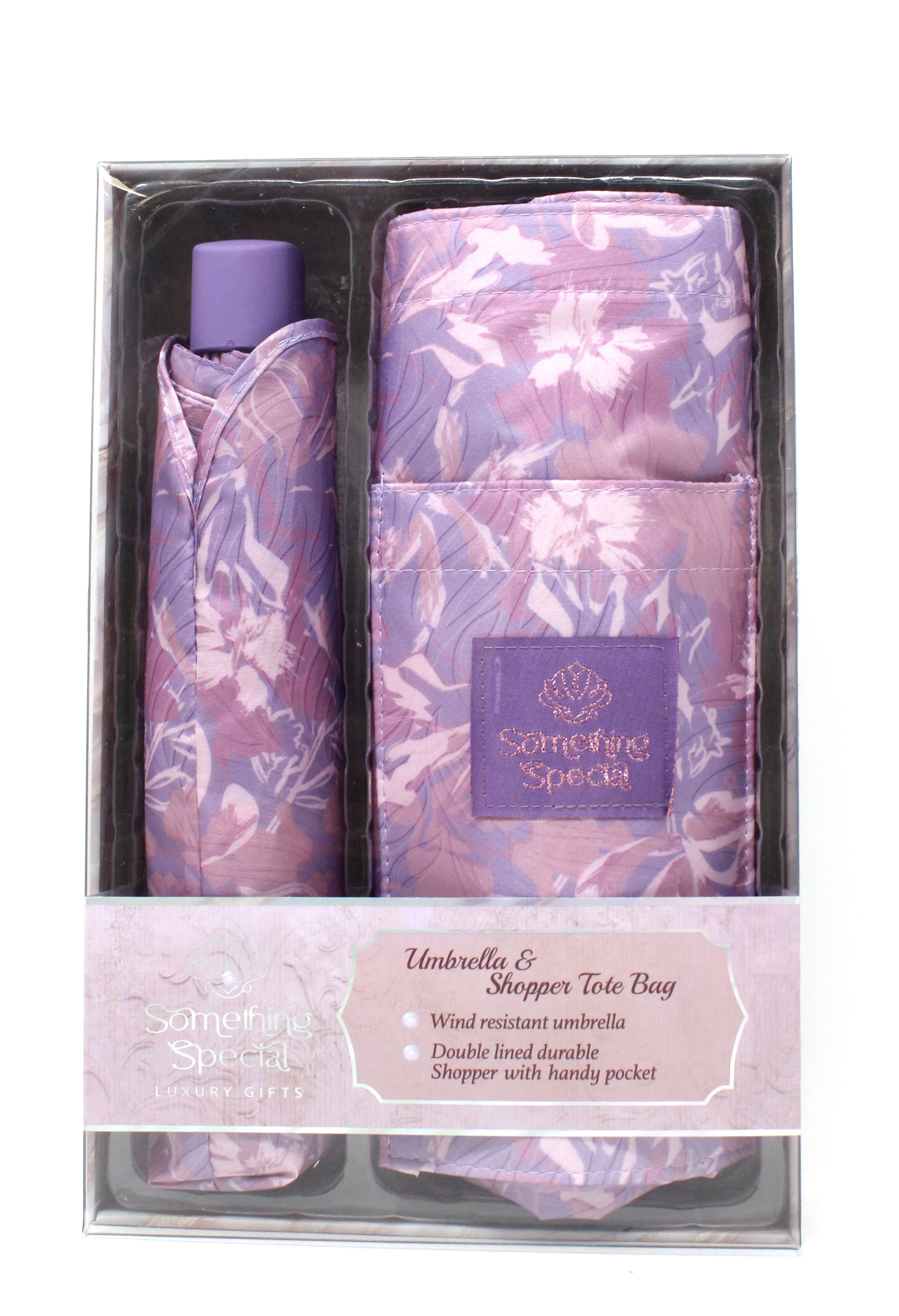 Umbrella & Shopper Tote Bag Set - Image 3
