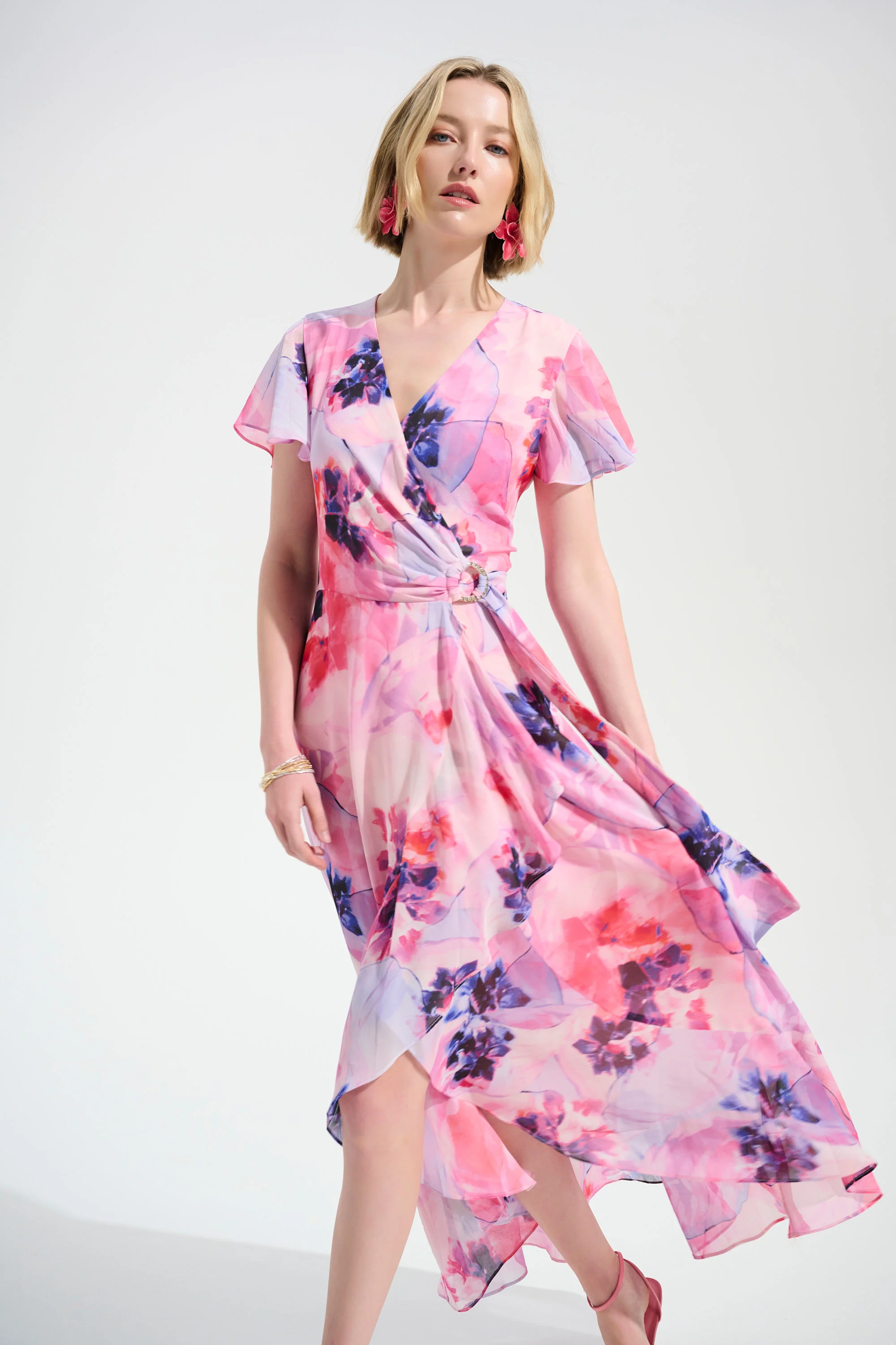 V-neck Wrap Dress - Image 12