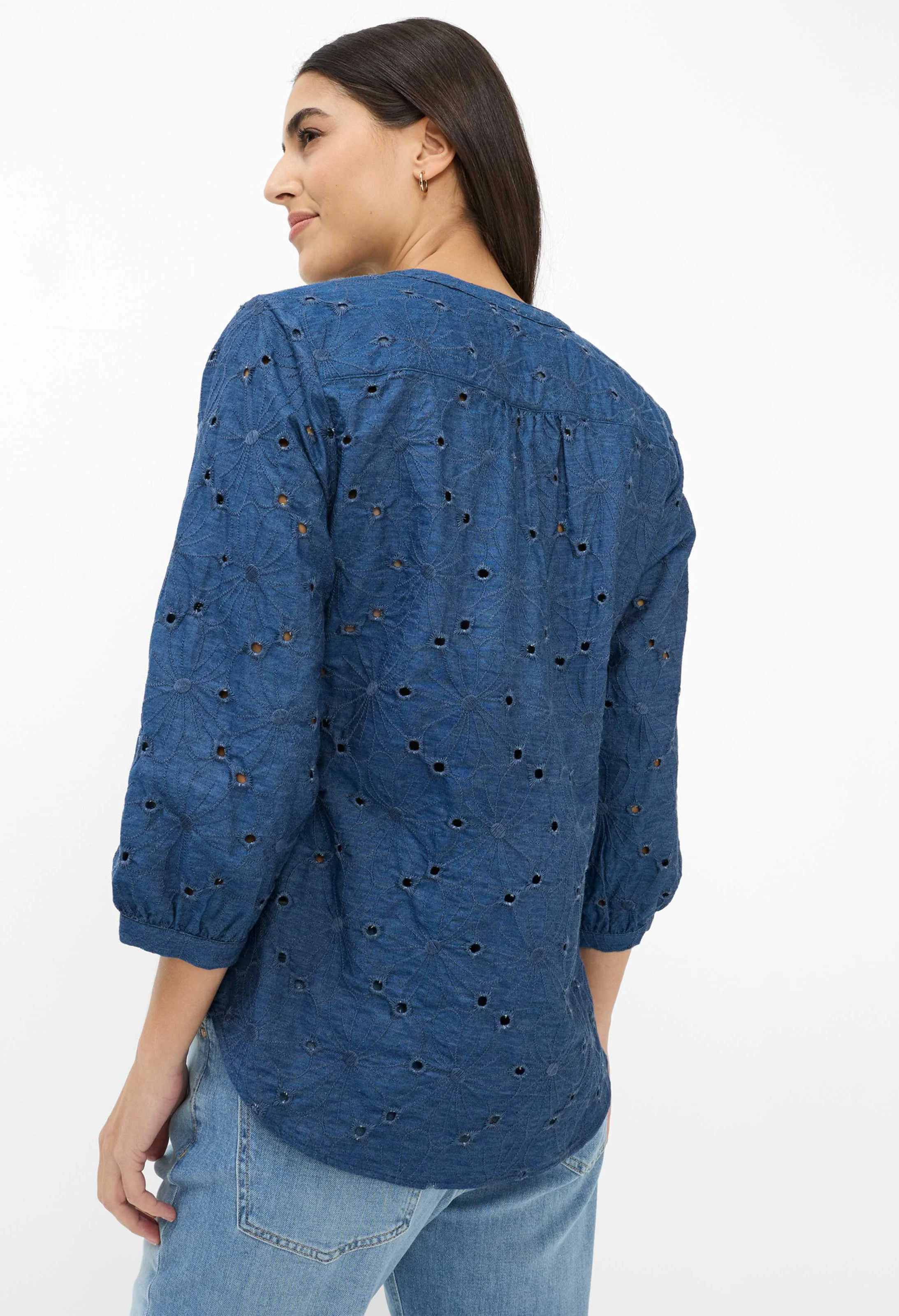 Velia Cotton Embroidered Blouse - Image 3