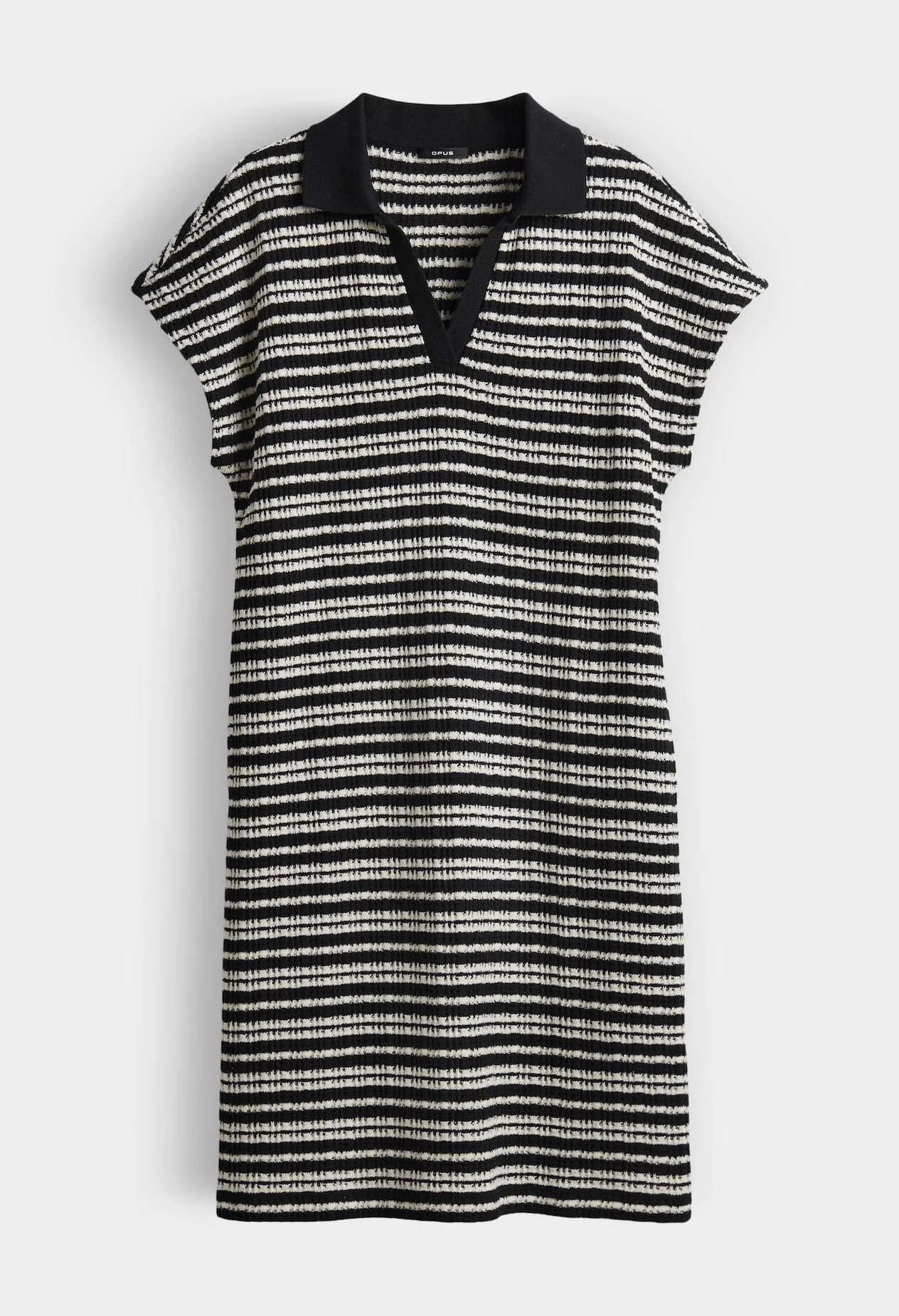 Wary Striped Polo Knit Dress - Image 7