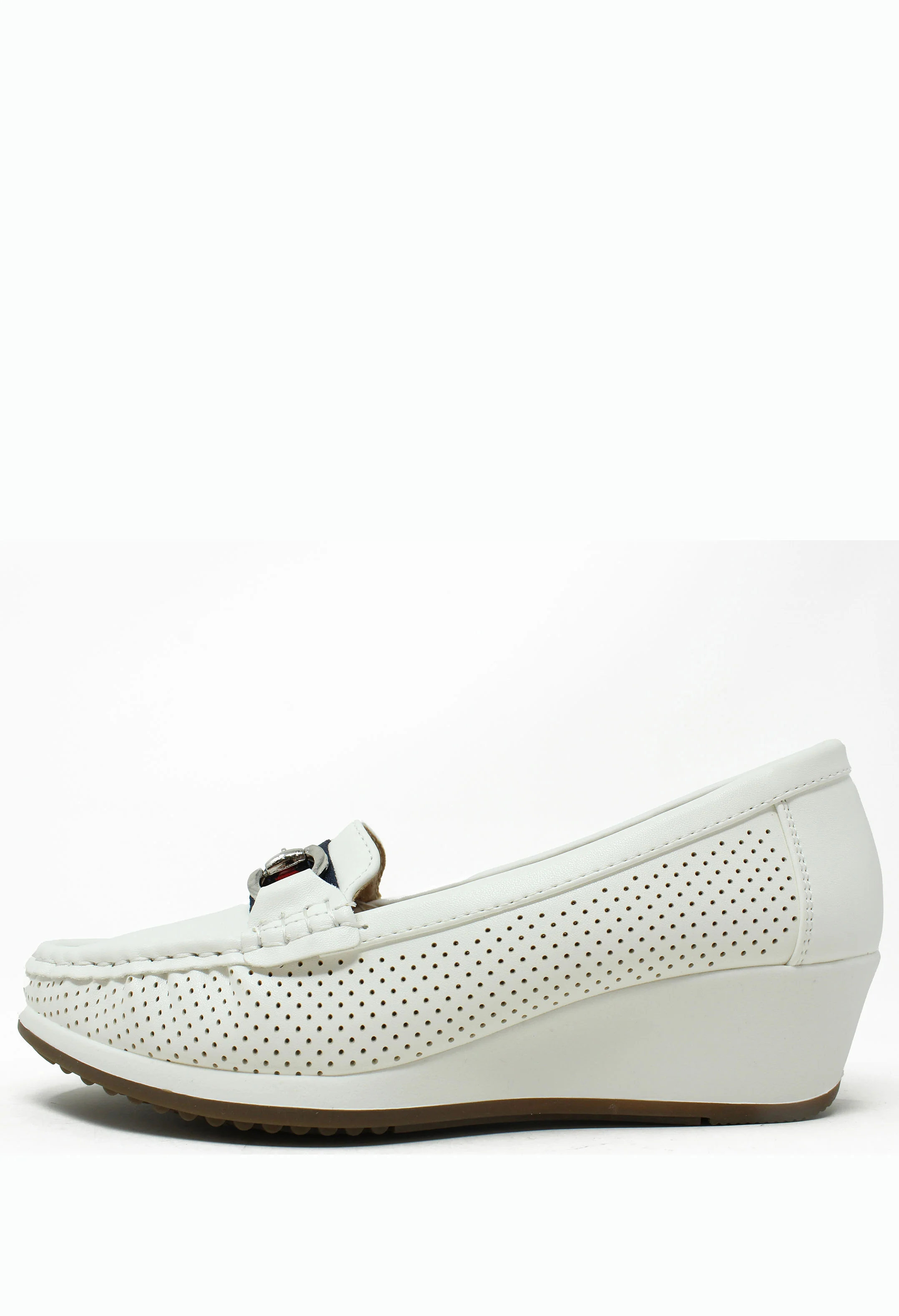 Wedge Laser Cut Loafer - Image 6