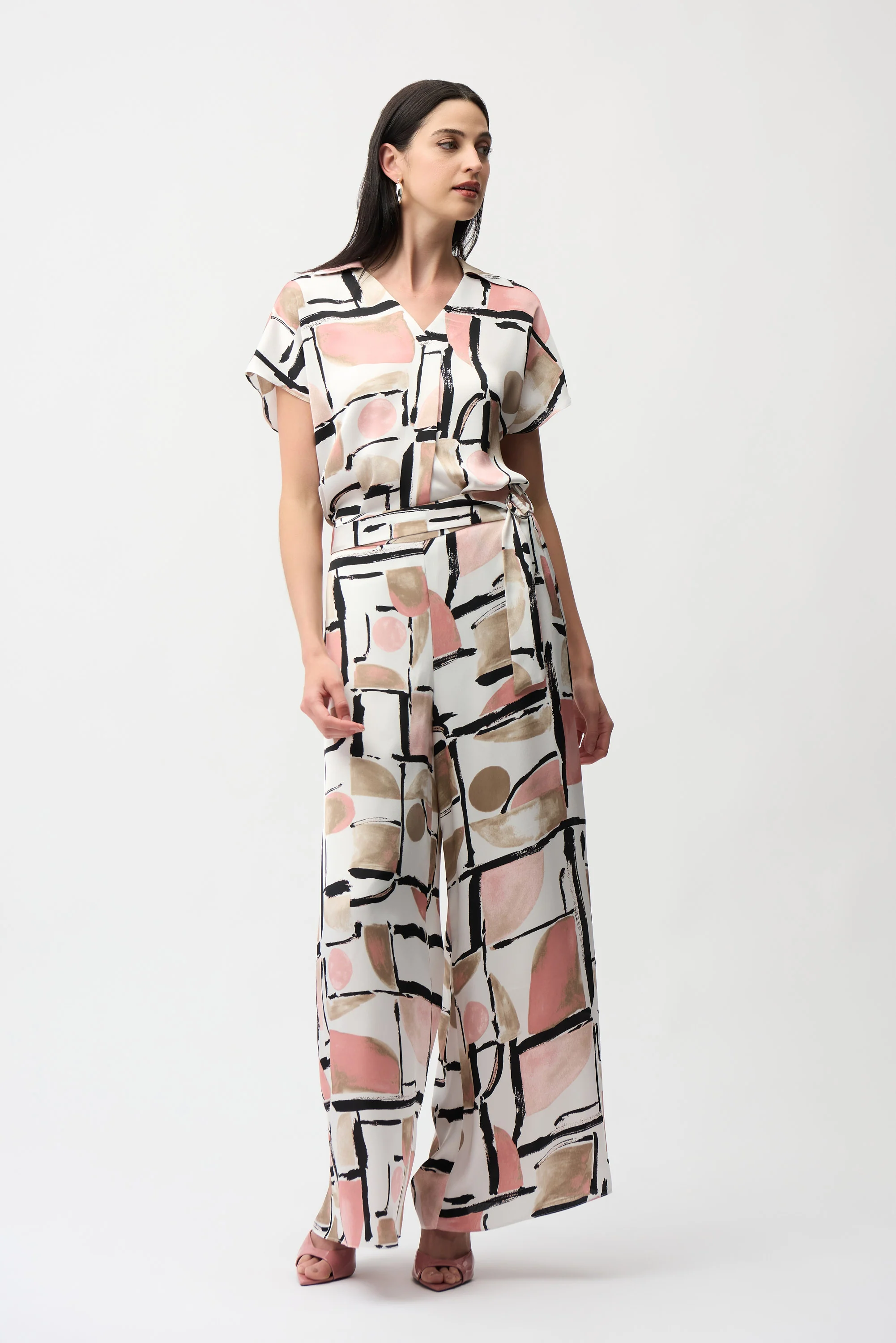 Wide-leg Abstract Trousers - Image 2