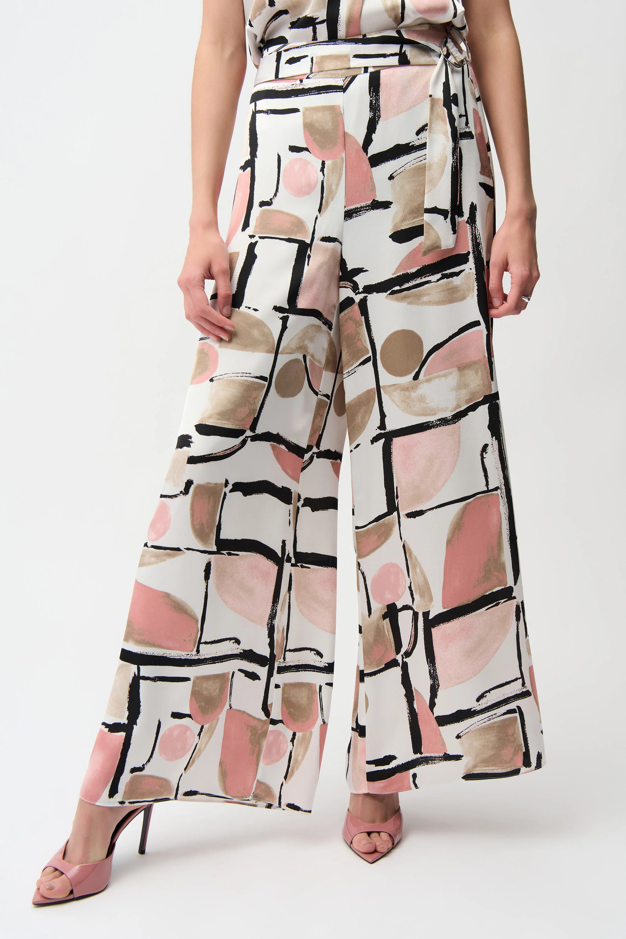 Wide-leg Abstract Trousers - Image 3