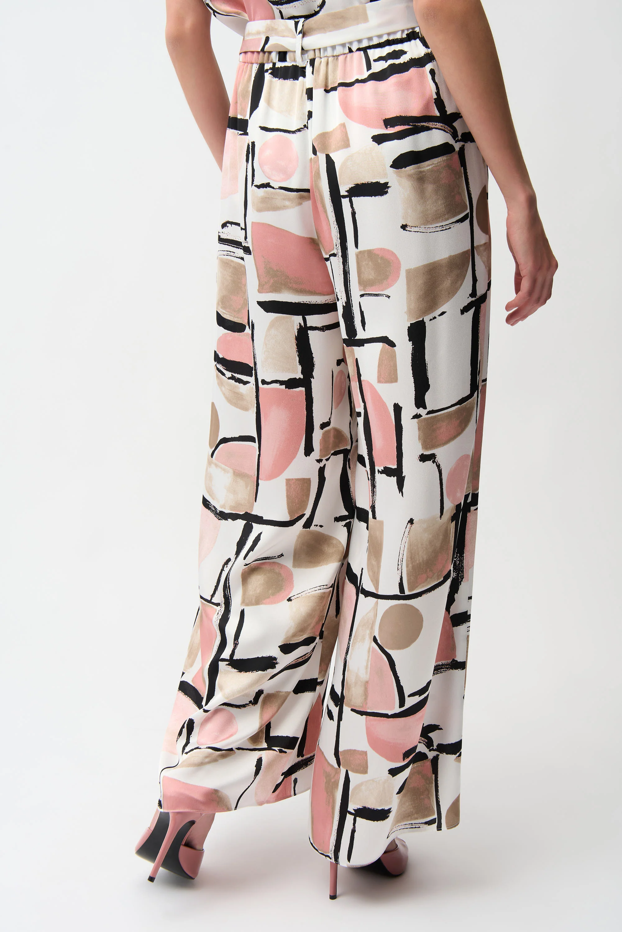 Wide-leg Abstract Trousers - Image 4