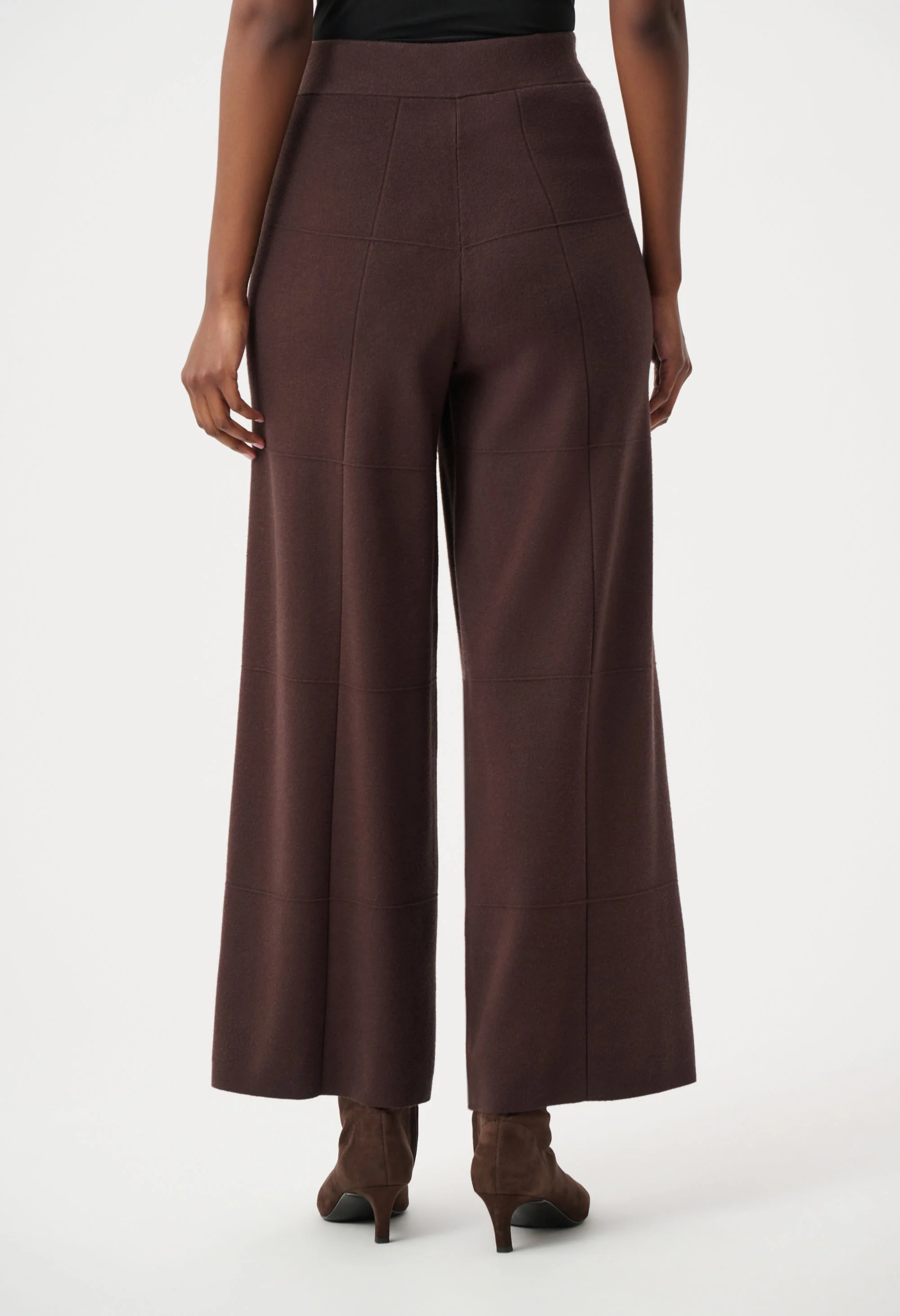 Wide Leg Knit Trousers - Image 4