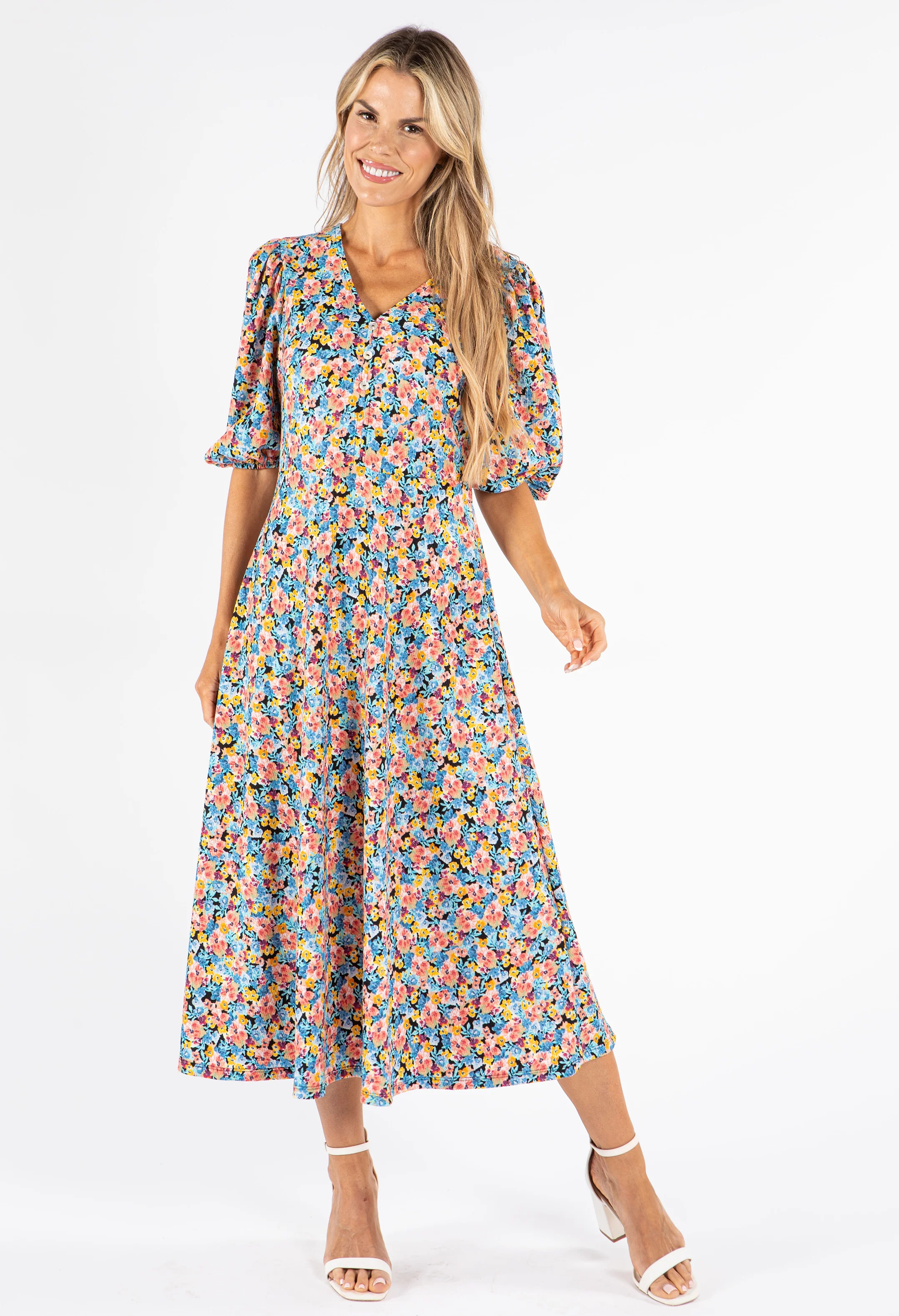 Miami Floral Print Dress - Image 3