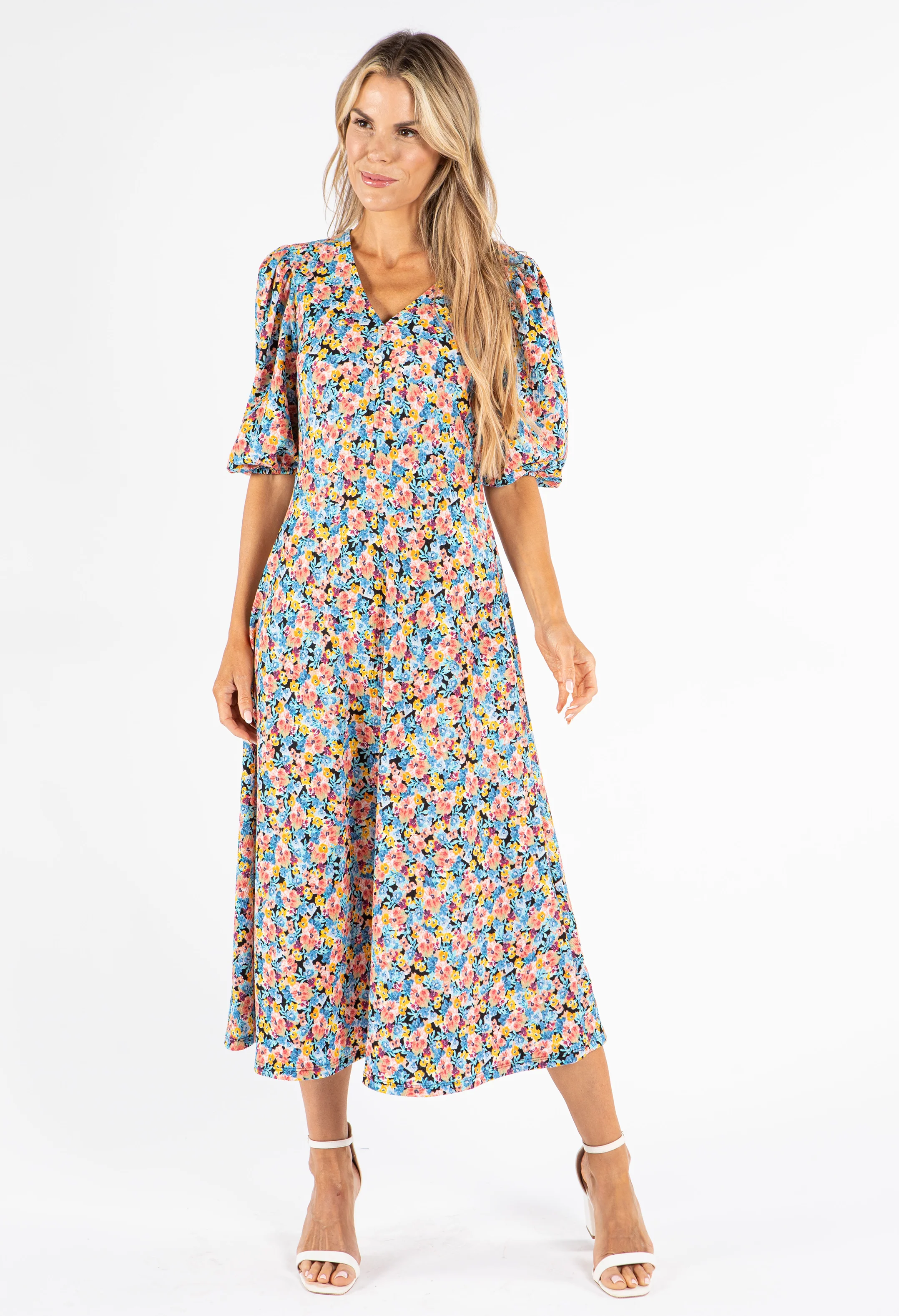 Miami Floral Print Dress - Image 6