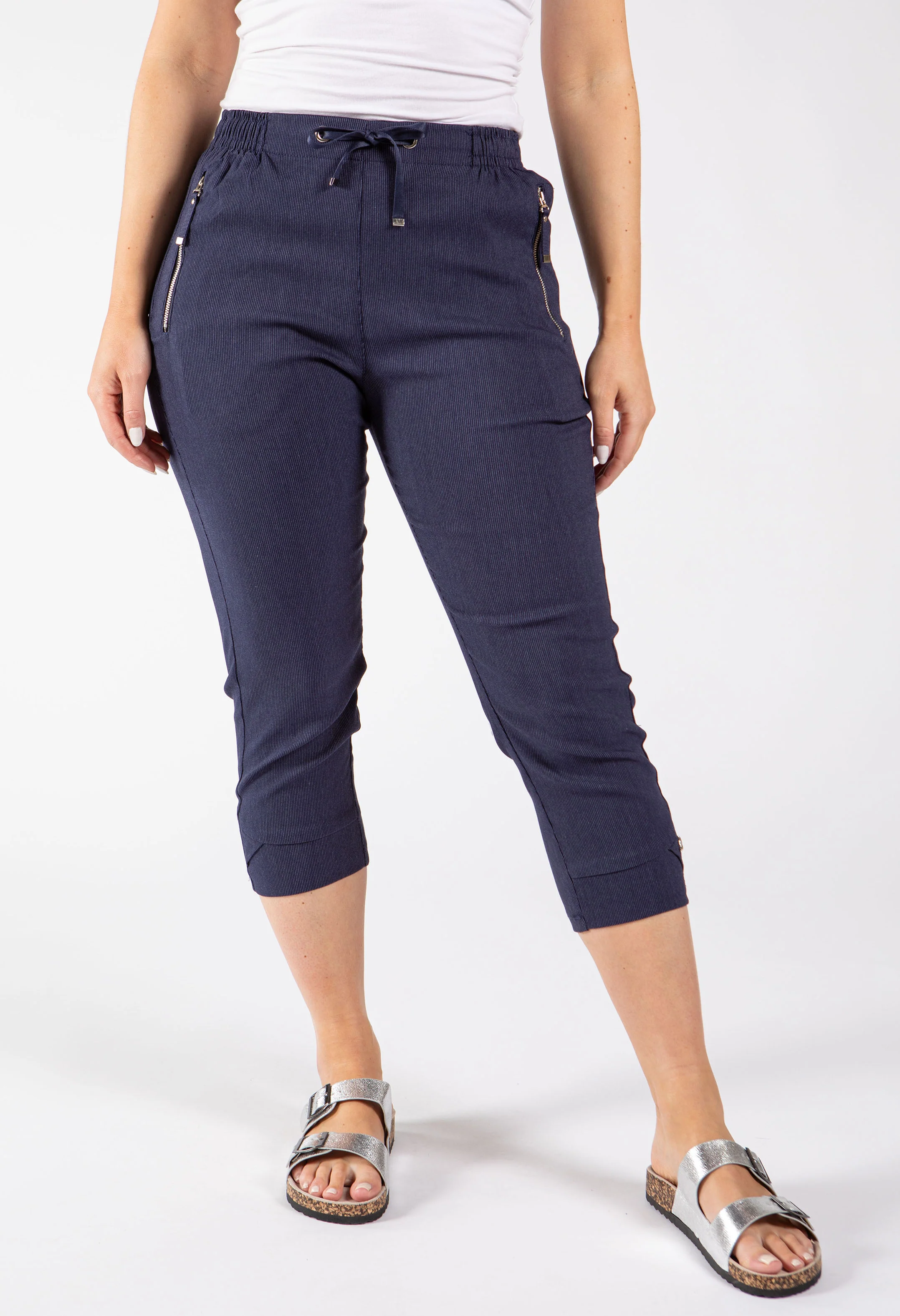 Zip Pocket Capri Trousers - Image 2
